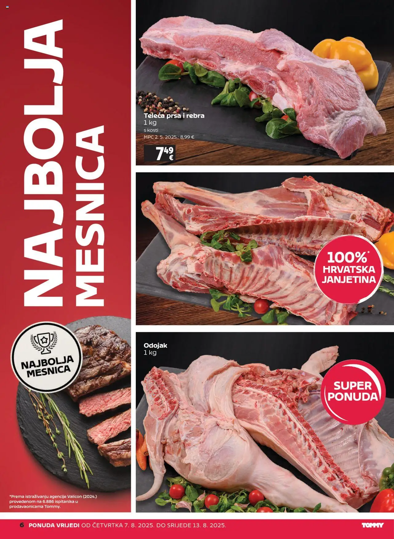 Tommy katalog | vrijedi od 07.08.2025 | Stranica: 6 | Proizvodi: Janjetina, Odojak