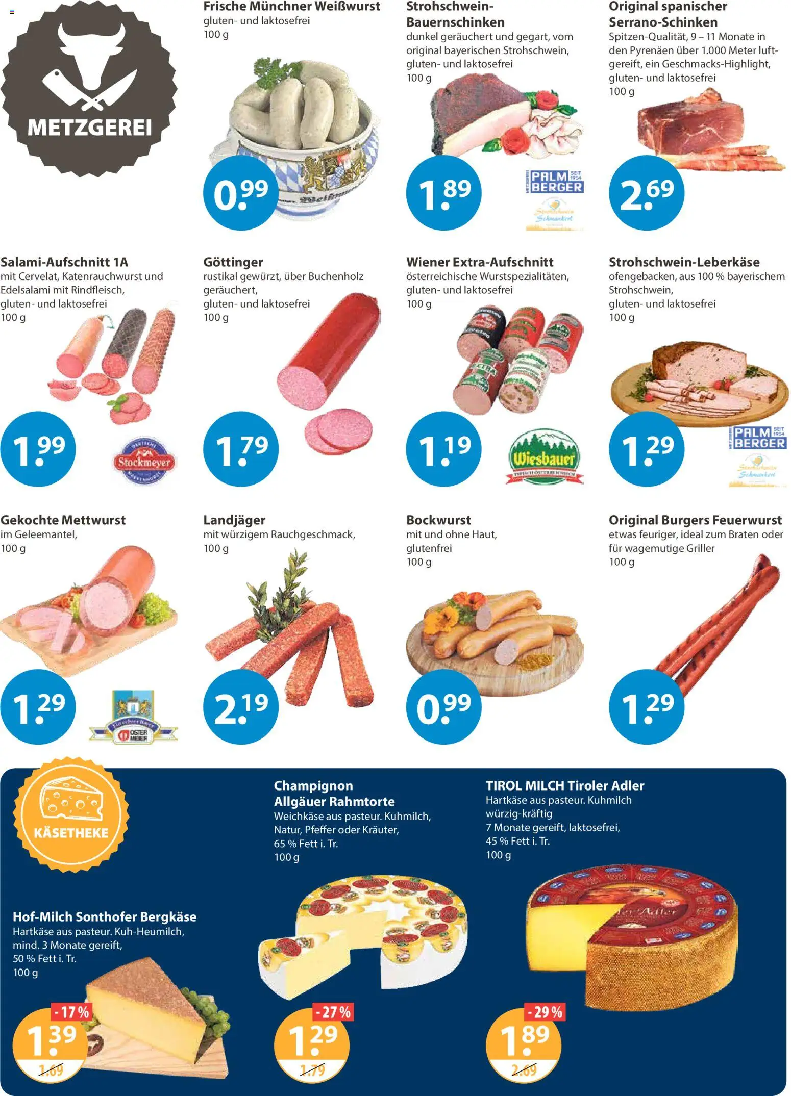 V-Markt - Schwaben / Oberbayern – gültig ab 22.01.2026 | Seite: 2 | Produkte: Bockwurst, Milch, Weißwurst, Griller