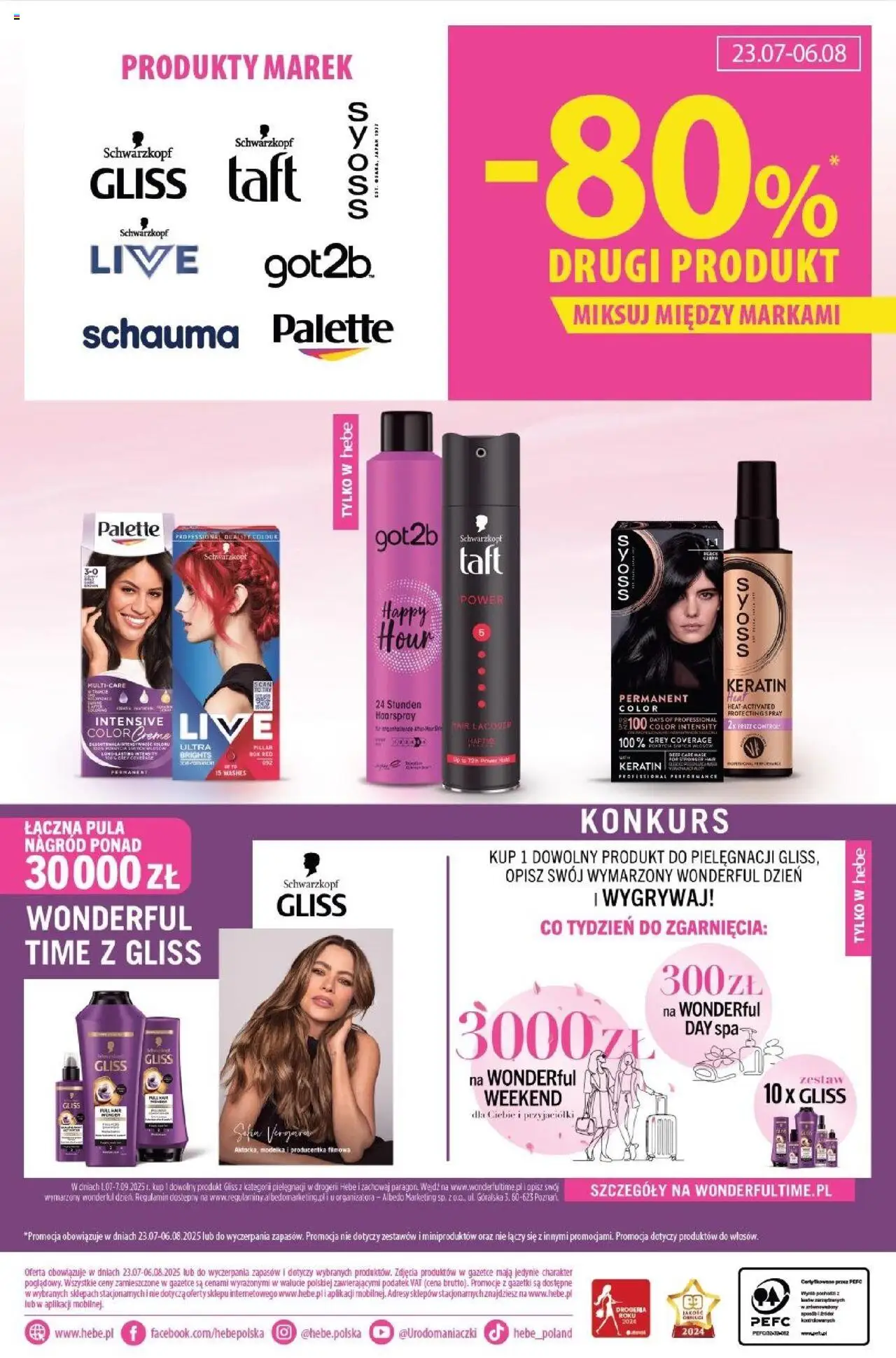 Hebe Gazetka od 23.07.2025 | Strona: 18 | Produkty: Drogeria