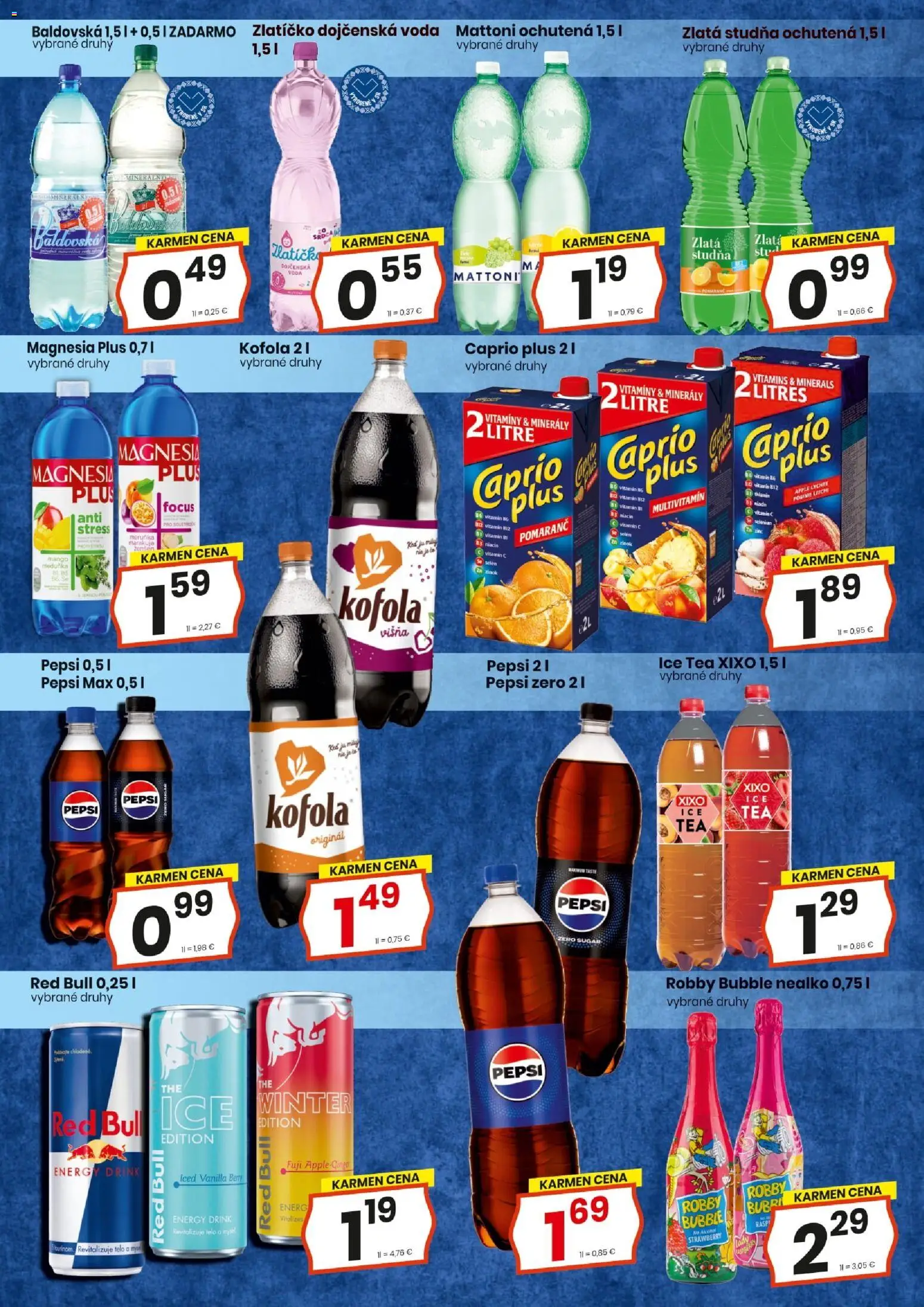 Nové KARMEN CBA akcie – leták je platný od 01.12.2025 | Strana: 20 | Produkty: Magnesia, Mattoni, Mango, Baldovská