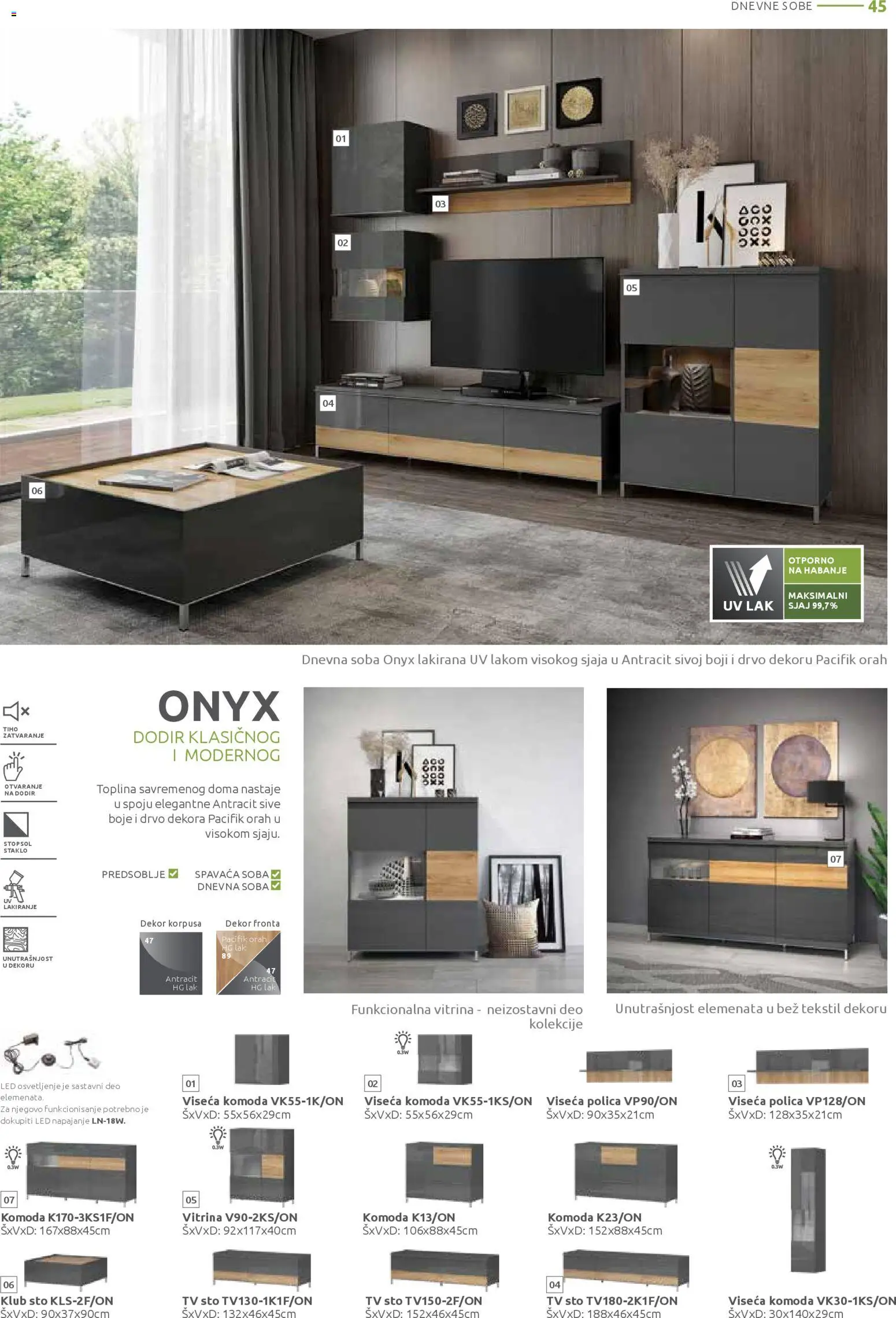 Jela katalog - važi od 15.12.2025 | Strana: 45 | Proizvode: Komoda, Polica, Sto, Orah