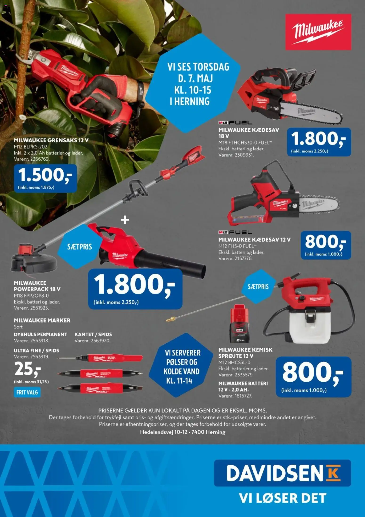 Davidsen tilbudsavis – gyldig fra 07.05.2026 | Side: 8 | Produkter: Pølser, Batterier, Batteri