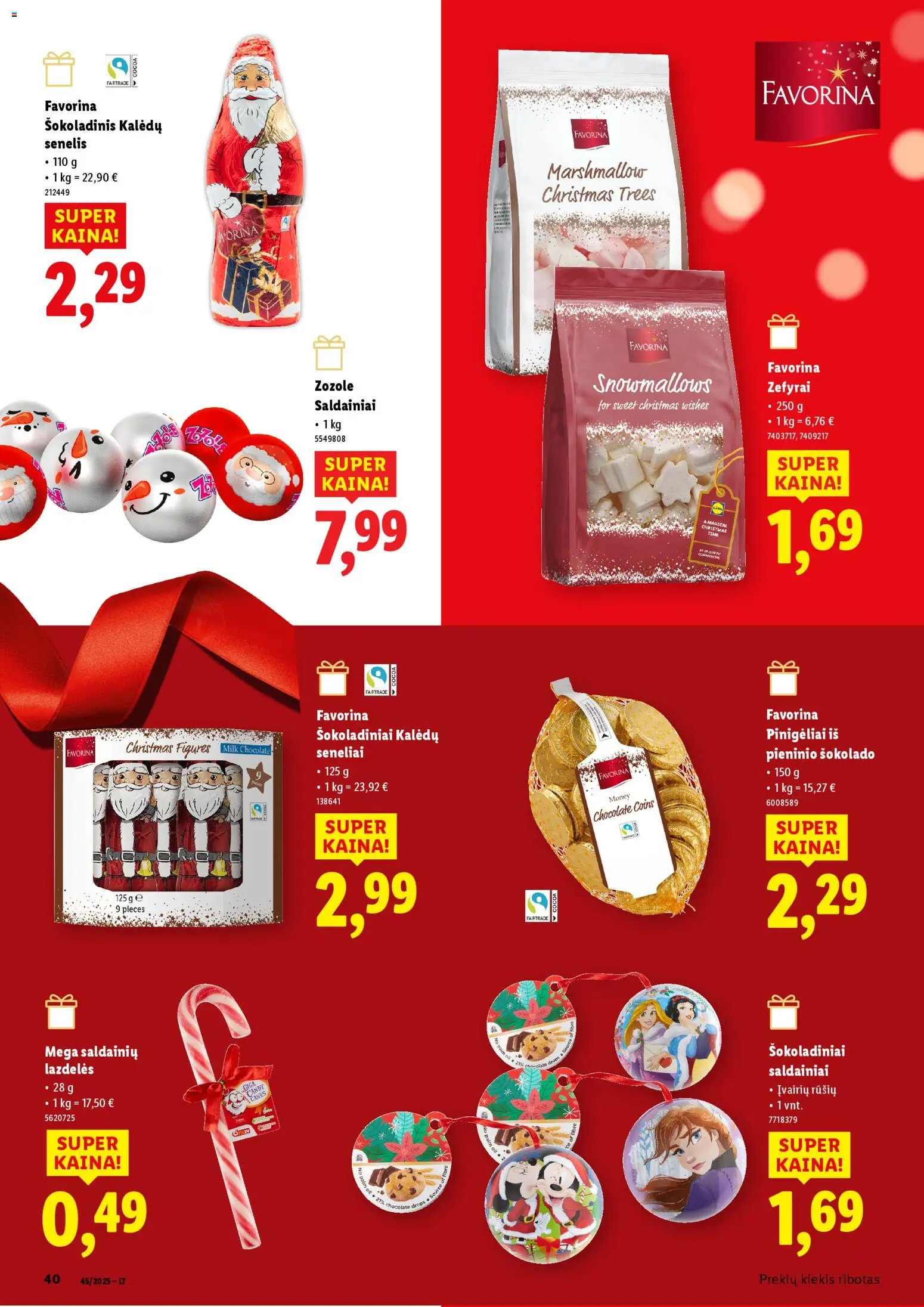 LIDL akcijos nuo 13.11.2025 | Puslapis: 40 | Prekių: Saldainiai