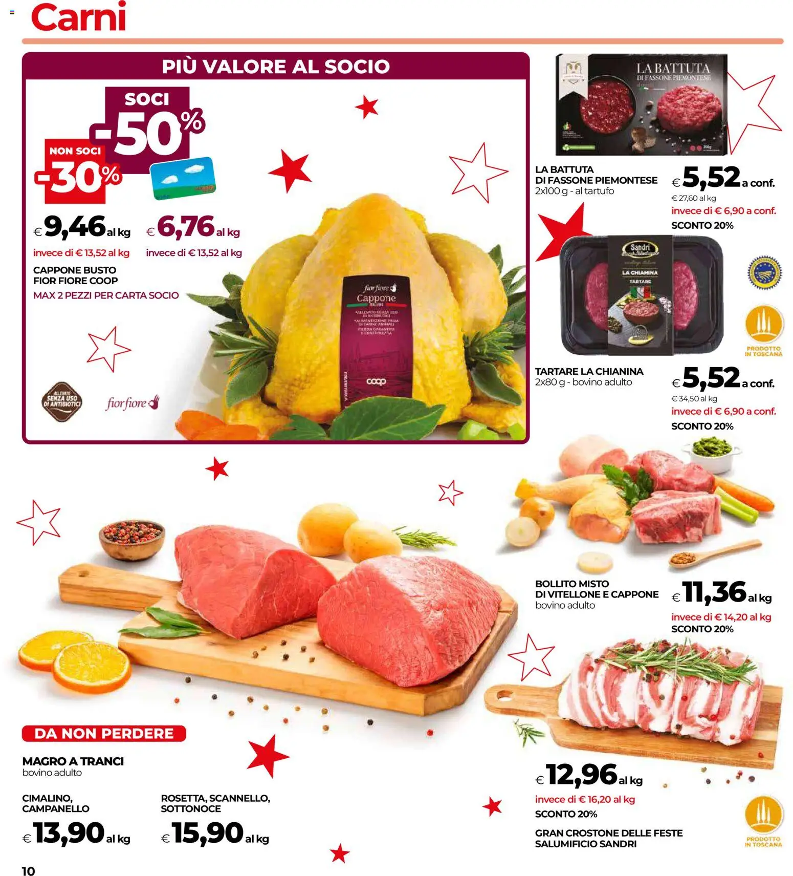 Volantino COOP del 16.12.2025 | Pagina: 10 | Prodotti: Bovino, Tartufo