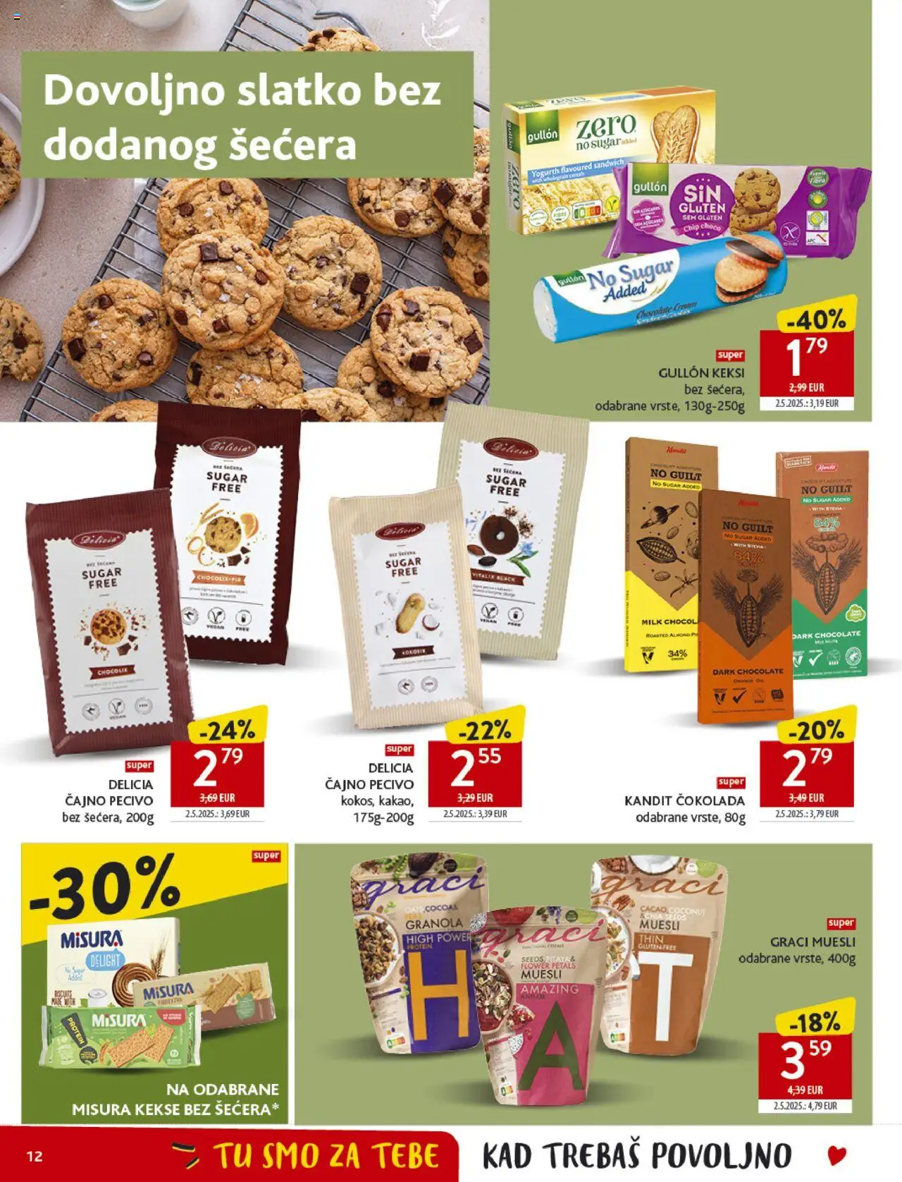 Konzum HR akciós ujság - amely érvényes a következő dátumtól: 10.09.2025 | Oldal: 12 | Termékek: Protein, Granola