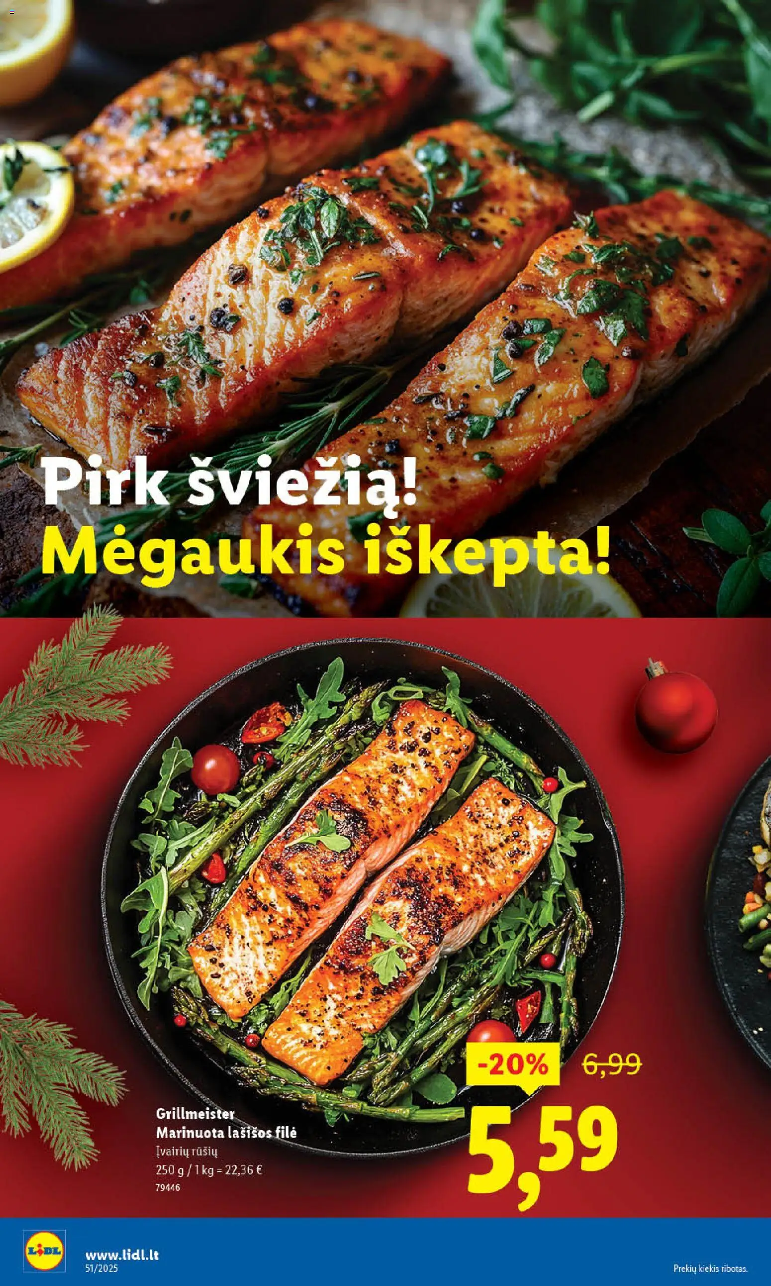 LIDL akcijos nuo 18.12.2025 | Puslapis: 14 | Prekių: Lašišos