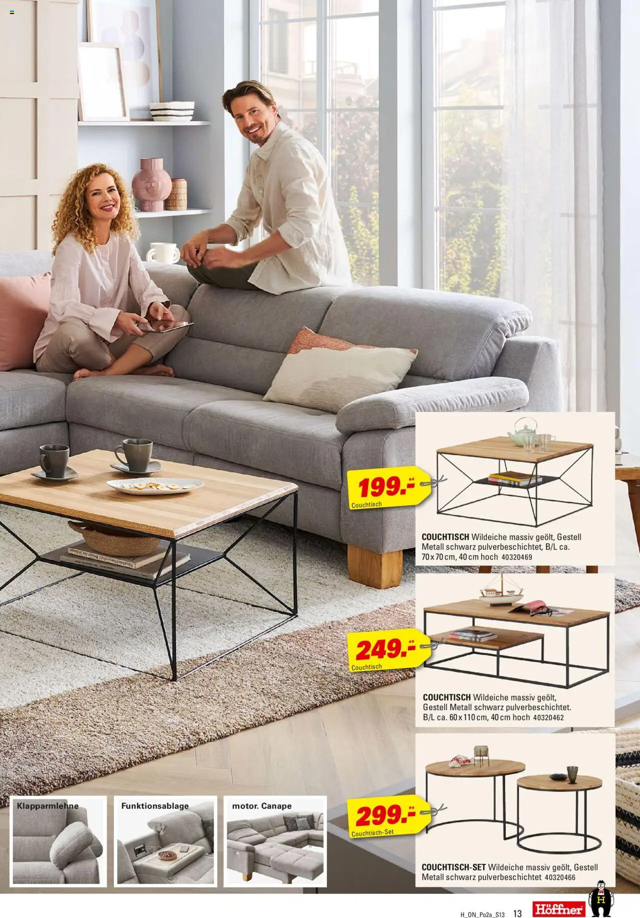 Höffner - Polster Spezial - gültig ab dem 30.07.2025 | Seite: 13 | Produkte: Couchtisch