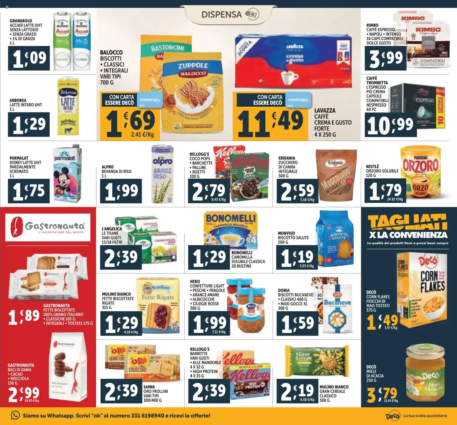 Volantino Decò del 20.11.2025 | Pagina: 11 | Prodotti: Caffè, Fiocchi, Mandorle, Lavazza