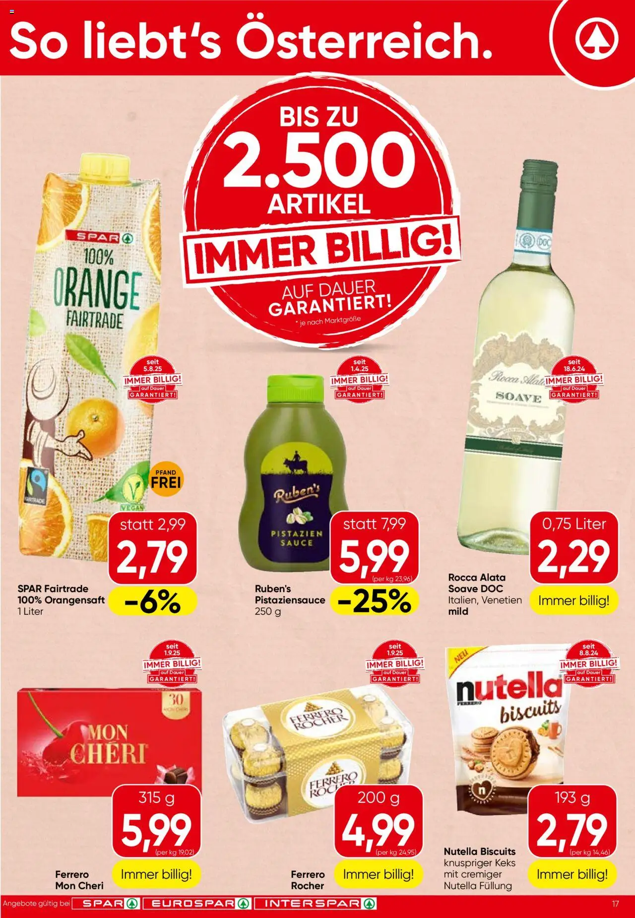 Spar Flugblatt - Steiermark gültig ab 11.09.2025 | Seite: 17