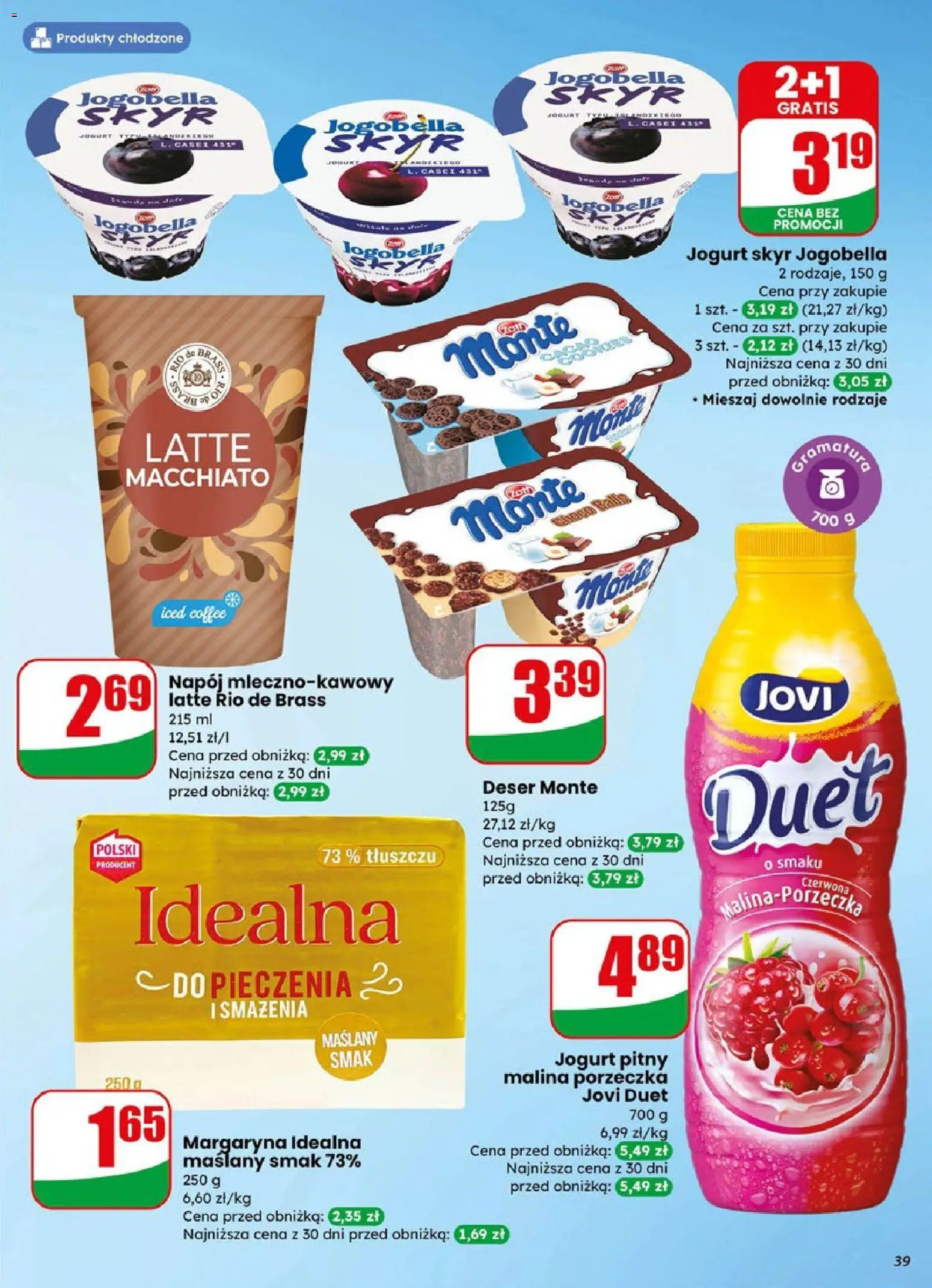 Dino gazetka od 08.04.2026 | Strona: 39 | Produkty: Jogurt pitny, Porzeczka, Margaryna, Jogurt