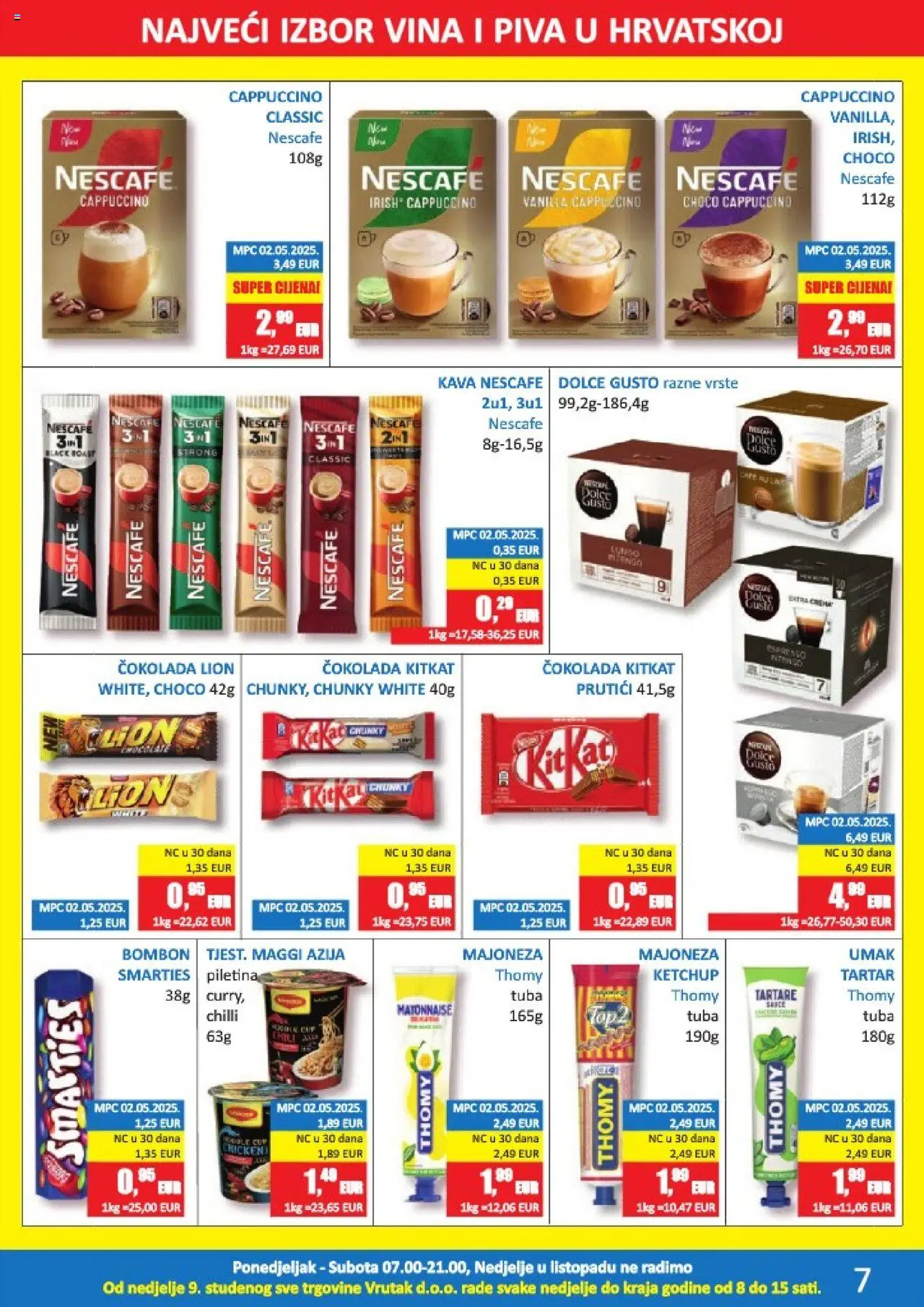 Vrutak katalog | vrijedi od 13.10.2025 | Stranica: 7 | Proizvodi: Dolce Gusto, Nescafe, Piletina, Umak