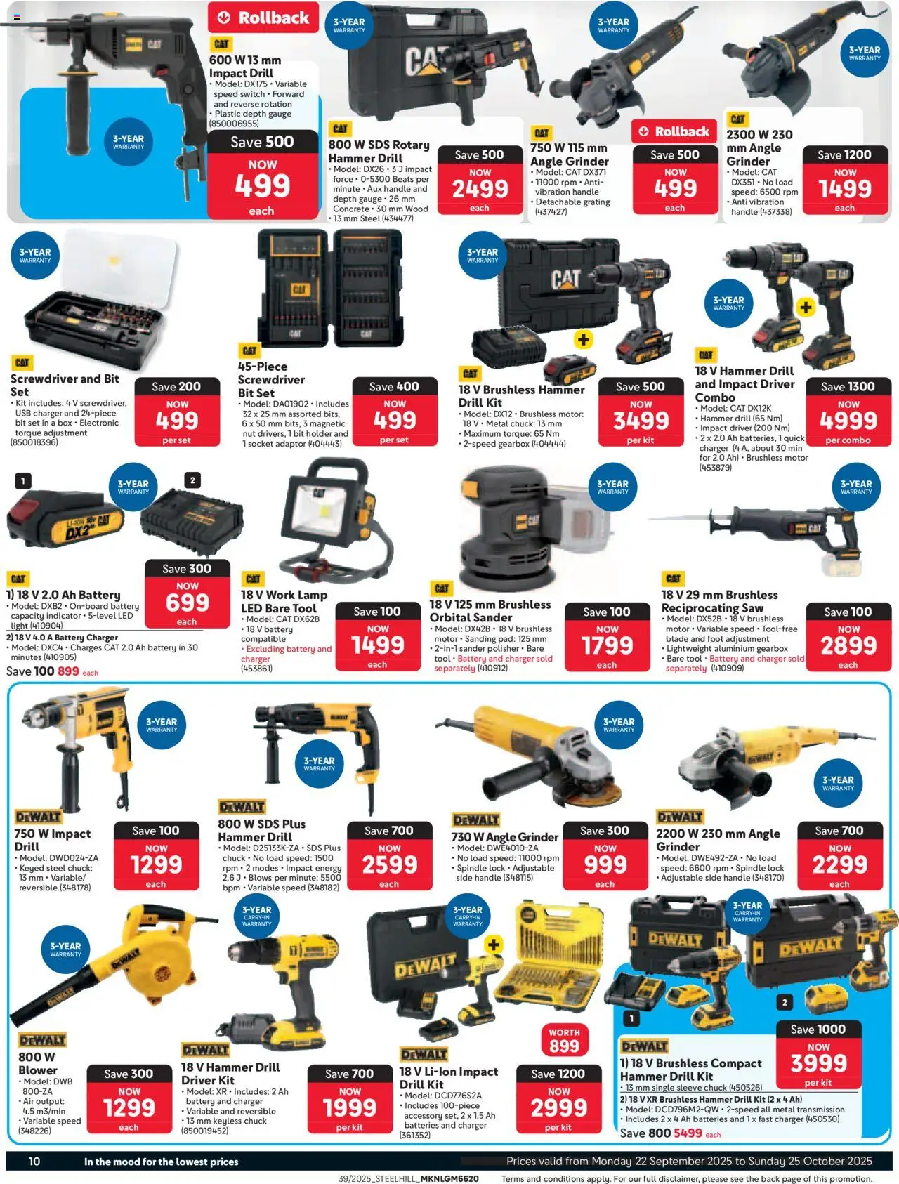 New Makro catalogue – valid from 22.09.2025 | Page: 10 | Products: Grinder, Lock, Lamp, Angle grinder