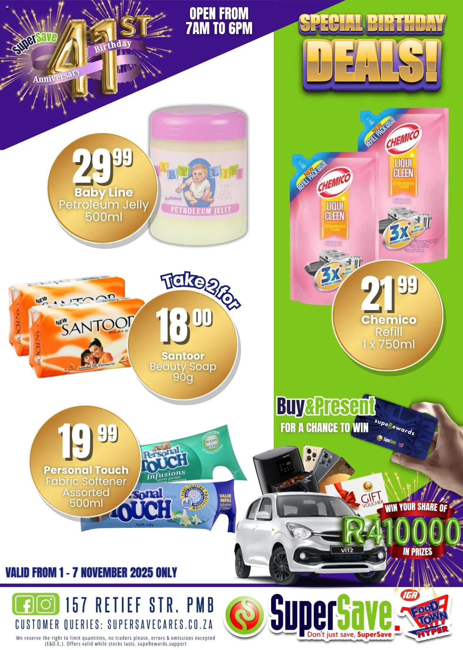New Super Save catalogue – valid from 31.10.2025 | Page: 34 | Products: Soap, Fabric softener, Petroleum jelly