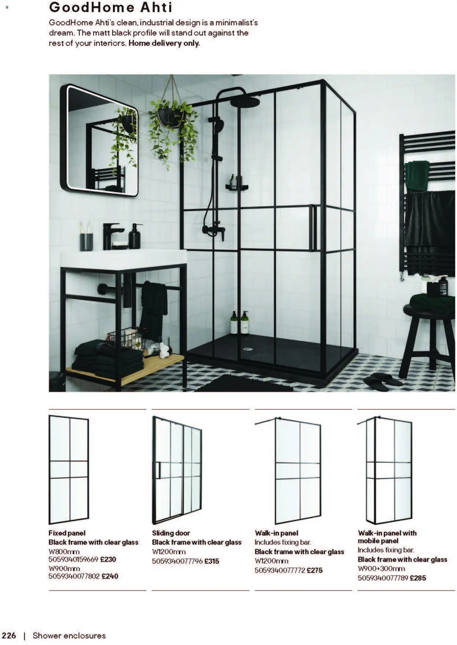 {H1} | Page: 226 | Products: Shower, Door