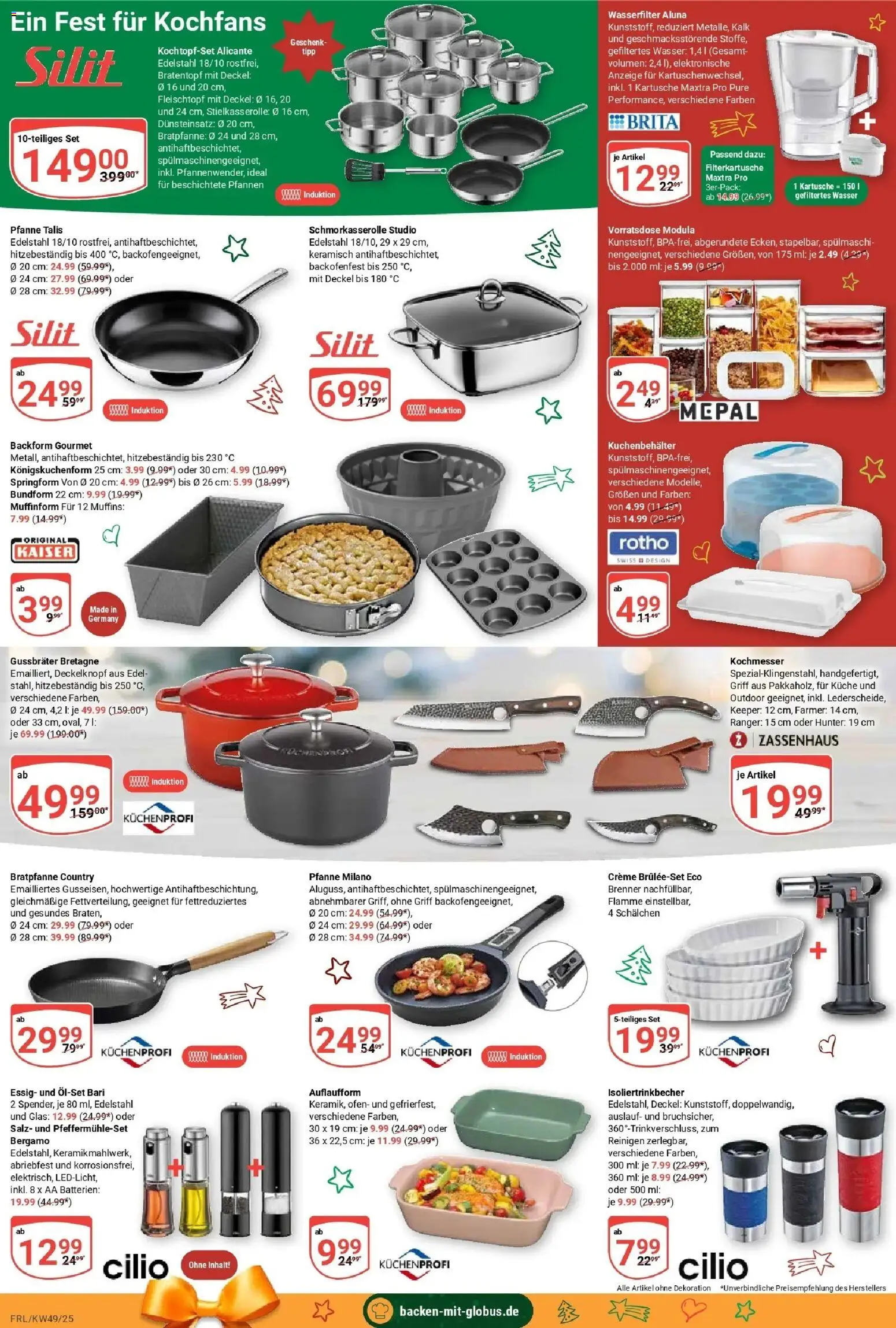 Globus prospekt Freilassing	 – gültig ab 01.12.2025 | Seite: 28 | Produkte: Essig, Küche, Creme, Wasser