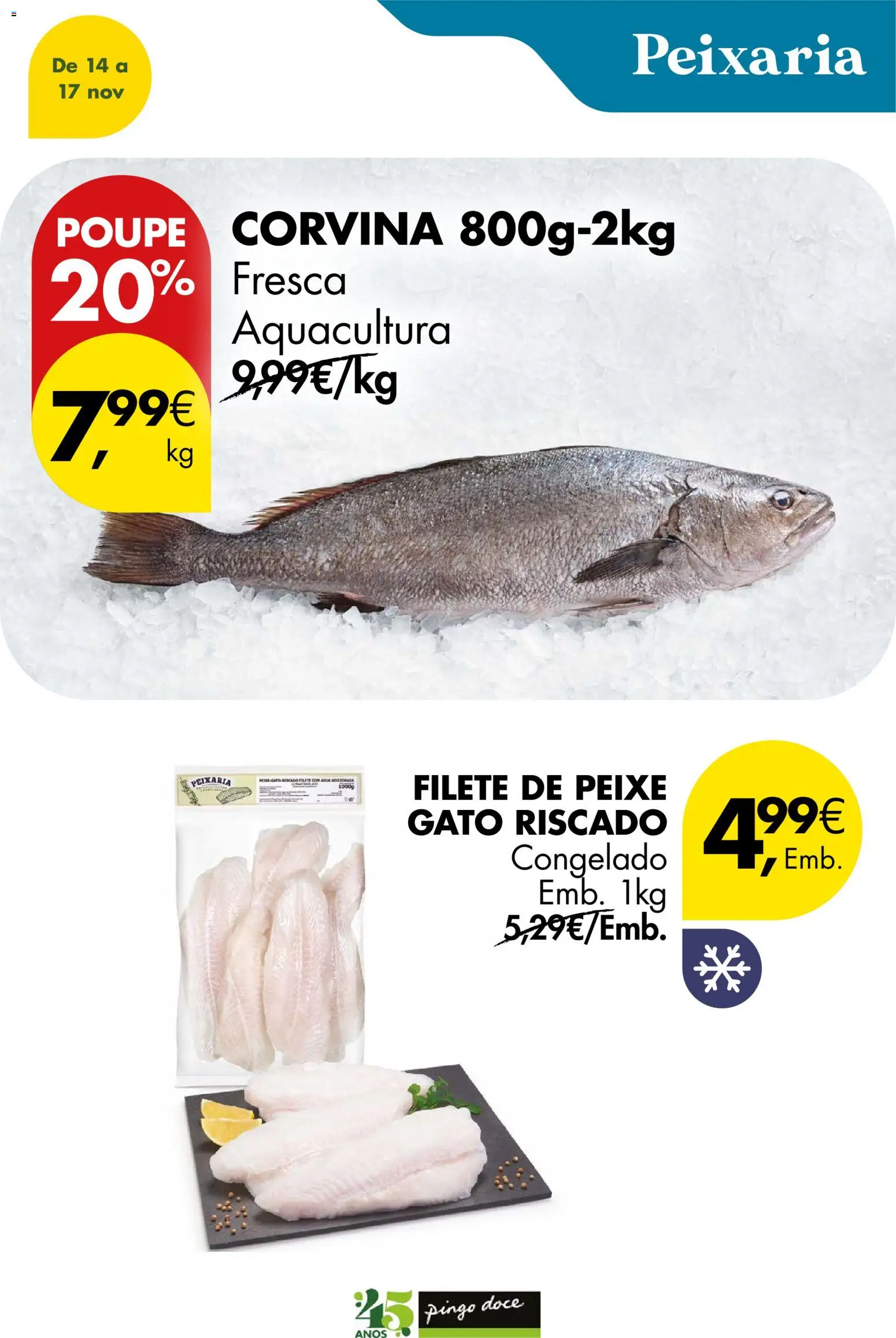 Pingo Doce Poupe este Fim de Semana │ válido de 14.11.2025 | Página: 5 | Produtos: Peixe