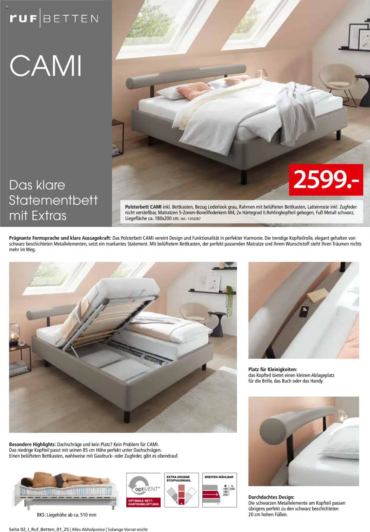 Zurbrüggen - Ruf Betten Spezial – gültig ab 28.05.2025 | Seite: 2 | Produkte: Bett, Matratze, Polsterbett