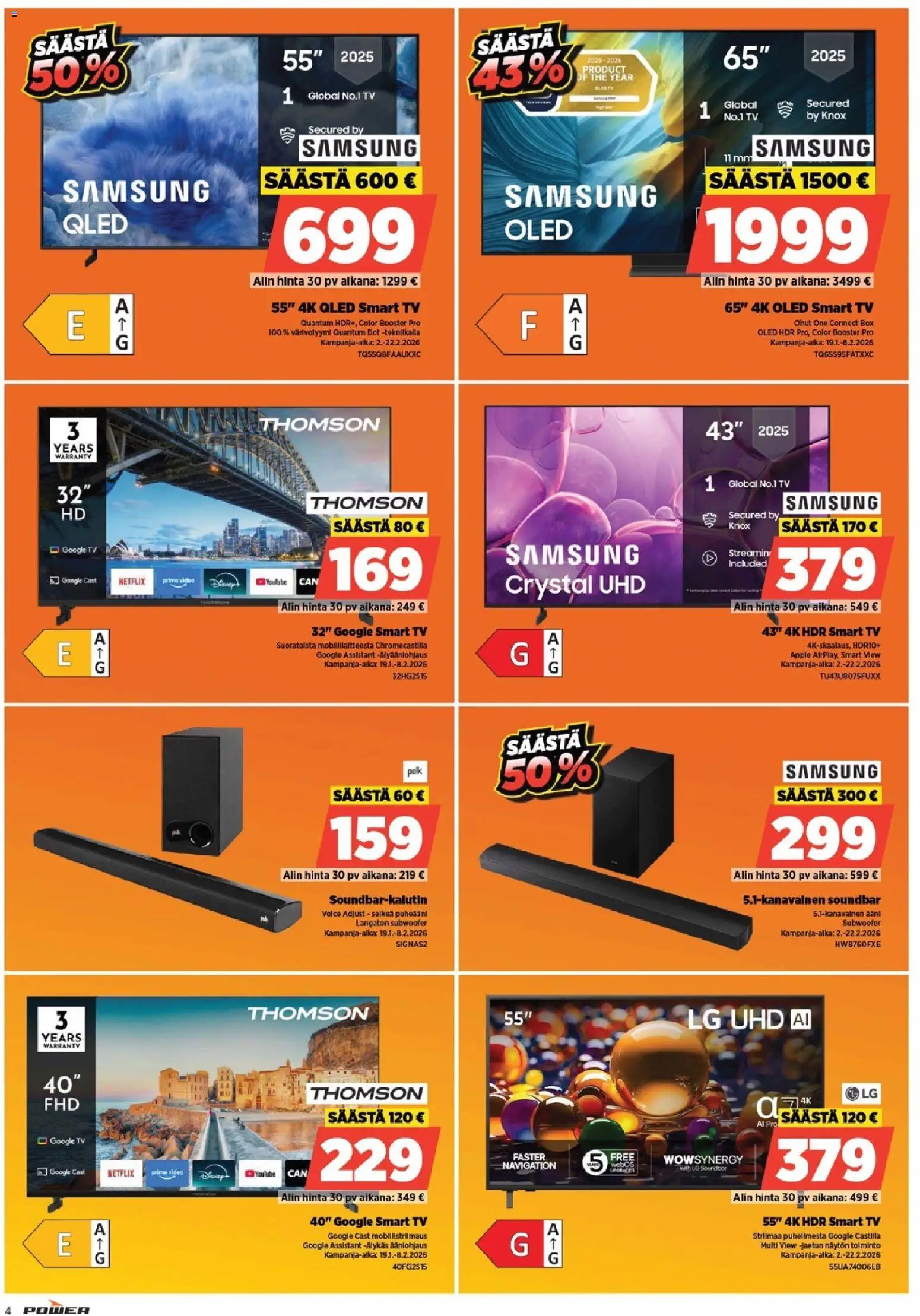 Power tarjoukset – voimassa 02.02.2026 alkaen | Sivu: 4