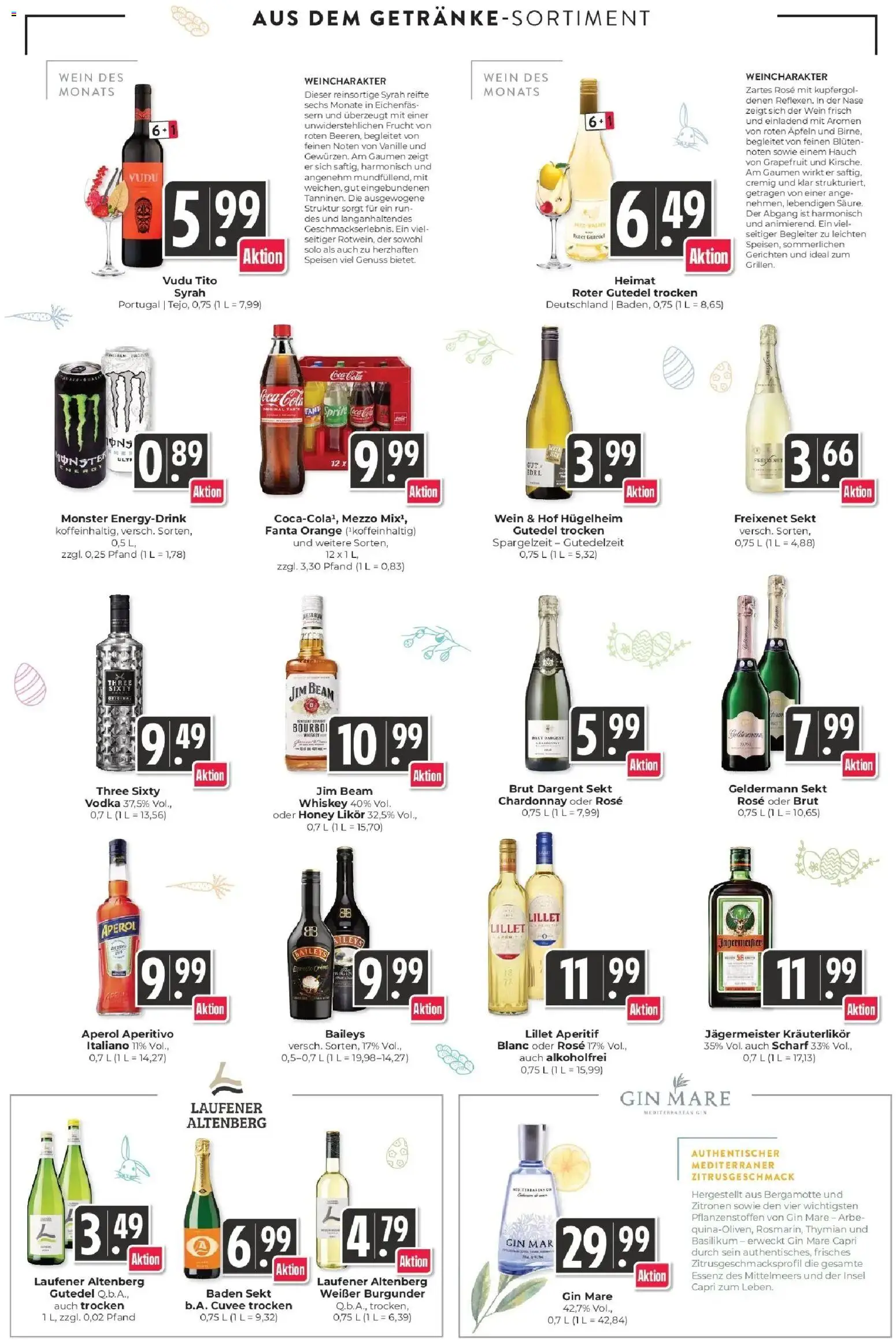 Angebote – gültig ab 30.03.2026 | Seite: 15 | Produkte: Lillet, Wein, Vodka, Whiskey