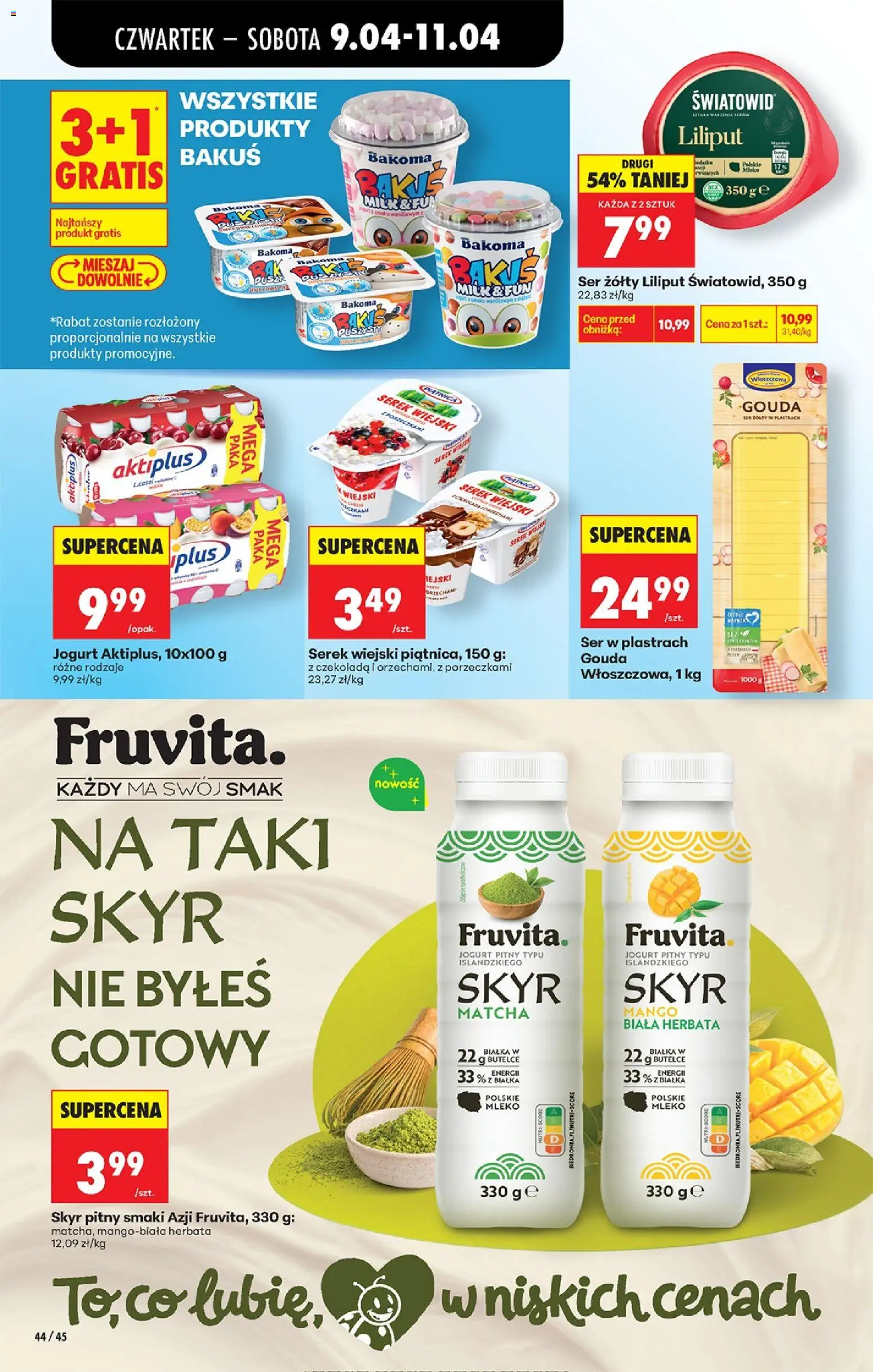 Biedronka gazetka od czwartku od 09.04.2026 | Strona: 60 | Produkty: Mango, Serek wiejski, Mleko, Jogurt