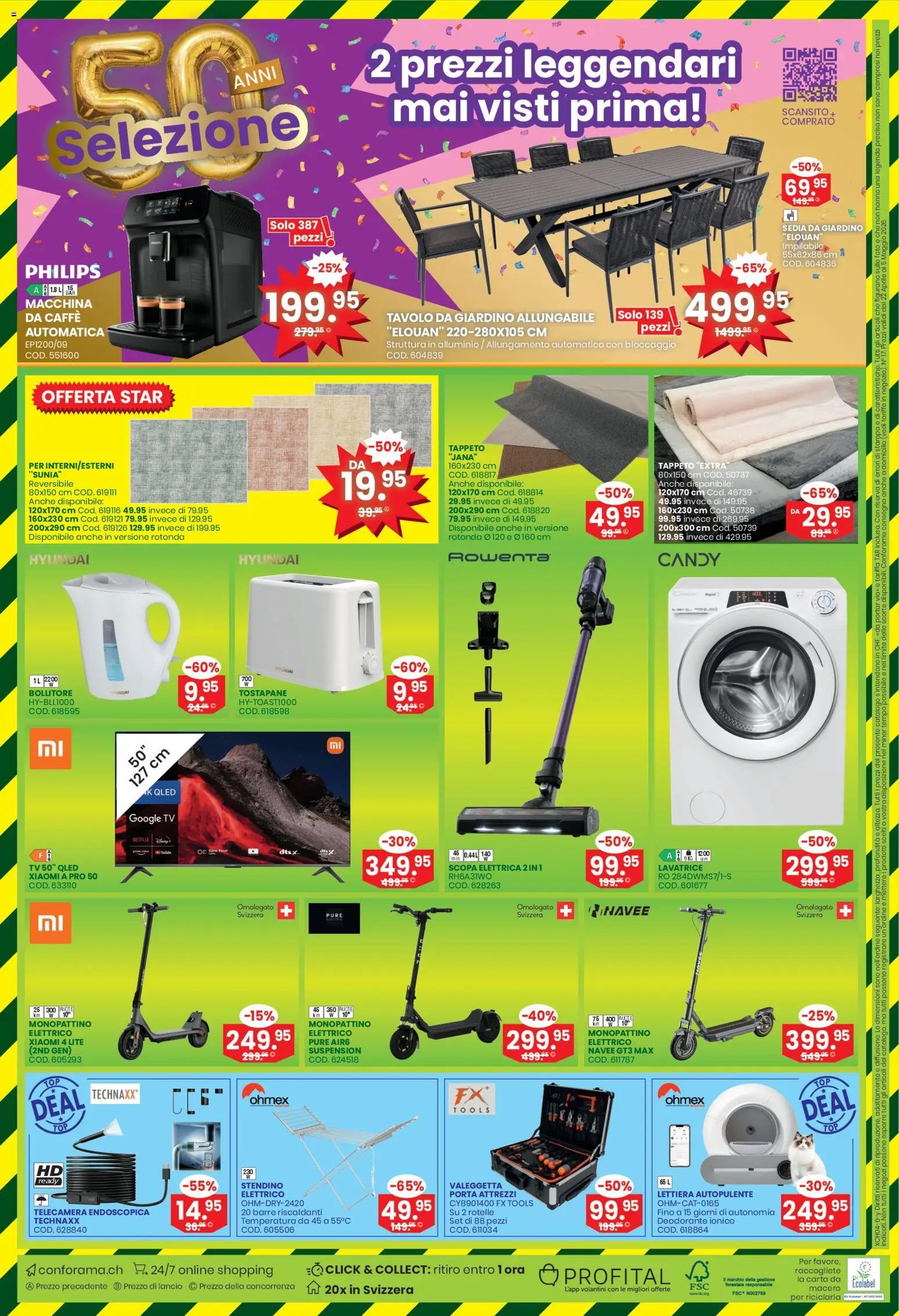 Conforama aktionen IT – gültig ab 22.04.2026 | Seite: 8 | Produkte: TV, Xiaomi, Philips