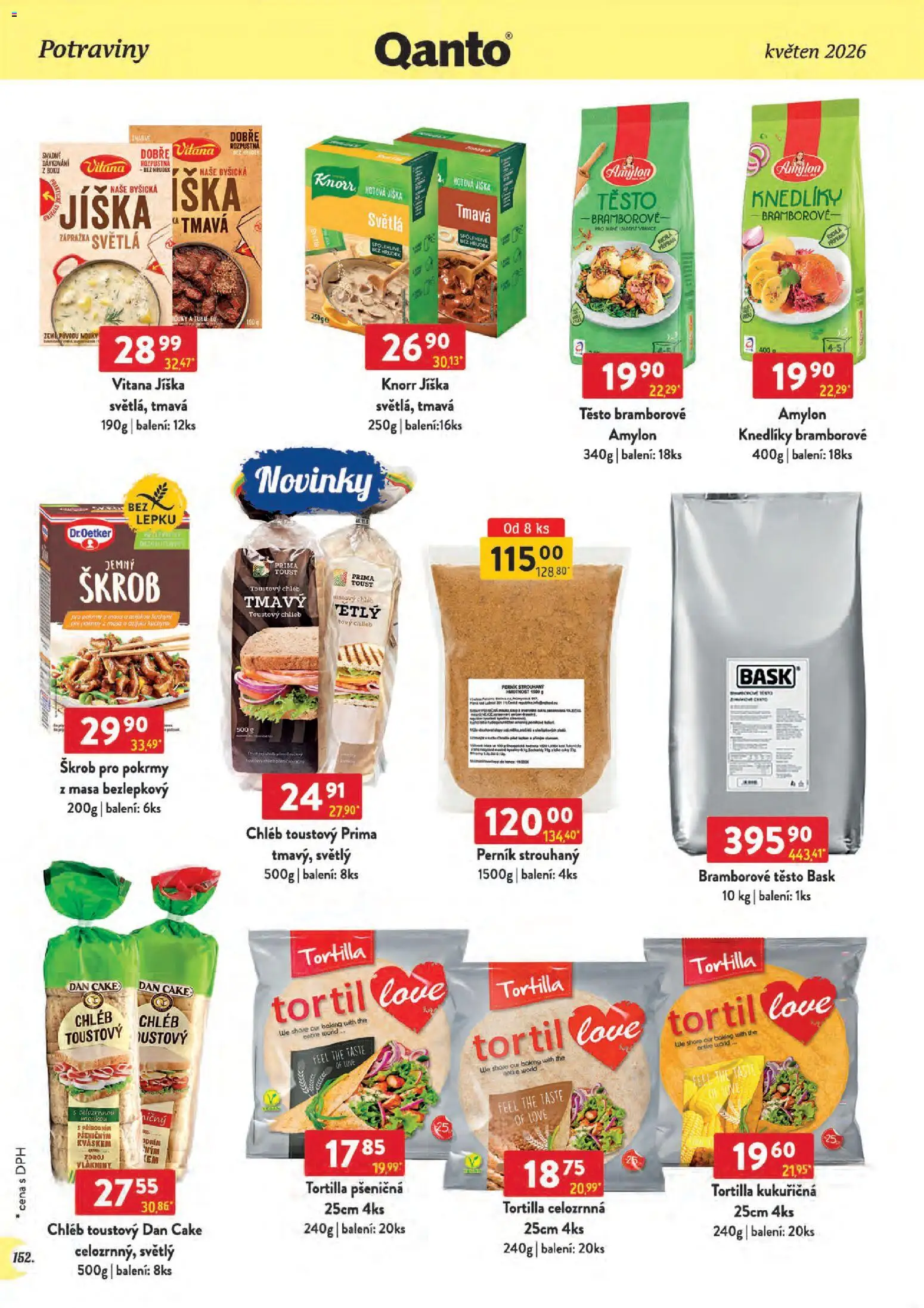Astur & Qanto leták - Velkoobchod 05/2026 od 01.05.2026 | Strana: 152 | Produkty: Jíška, Knorr, Tortilla, Toustový chléb