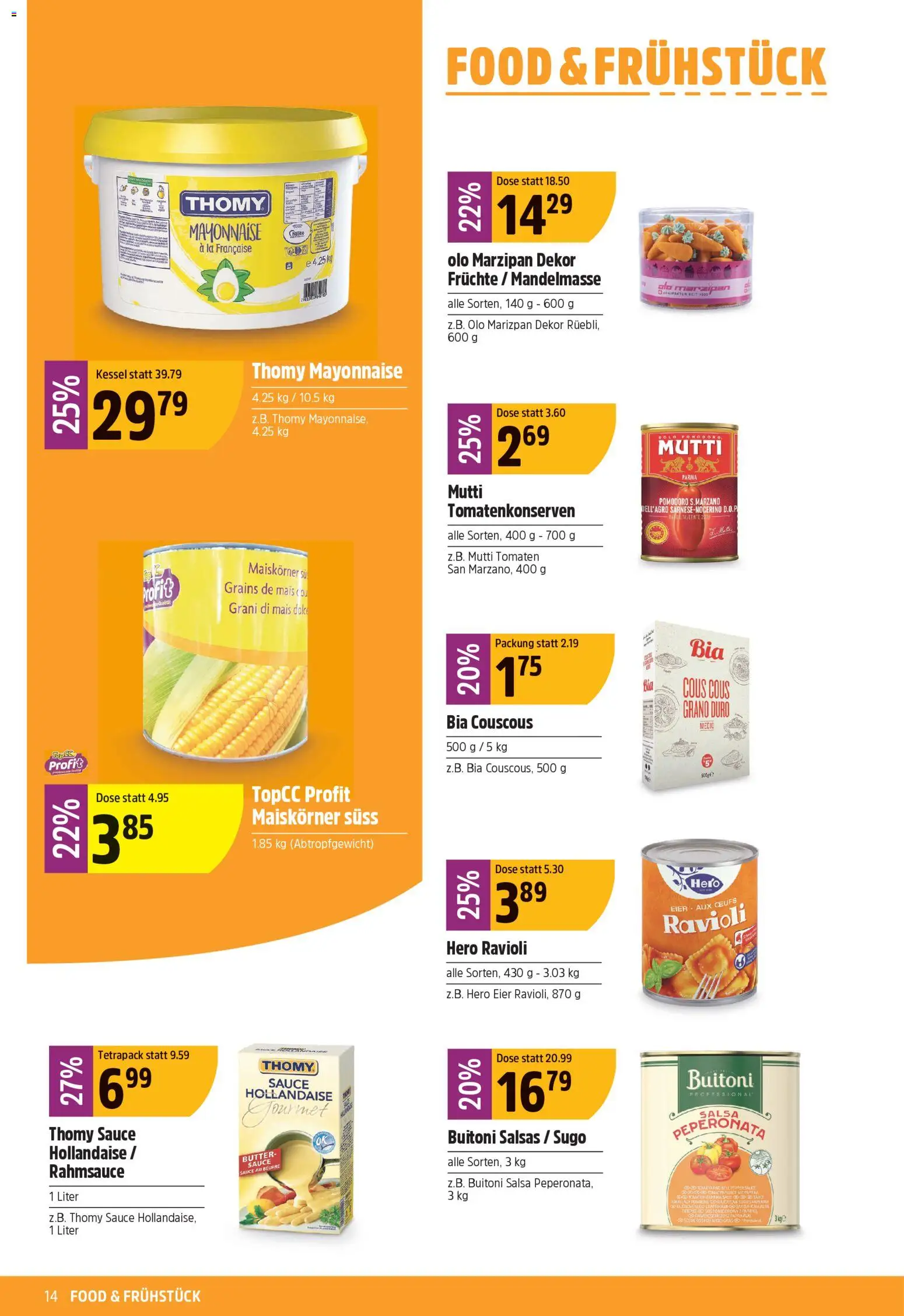 TopCC aktionen – gültig ab 06.04.2026 | Seite: 14 | Produkte: Eier, Tomaten, Mayonnaise, Früchte