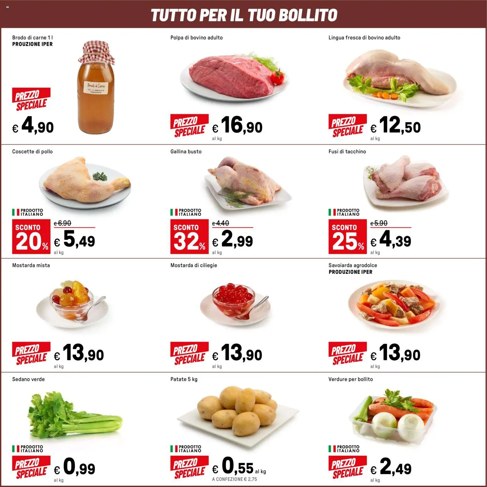 Volantino Iper del 24.10.2025 | Pagina: 43 | Prodotti: Bovino, Pollo, Verdure, Sedano