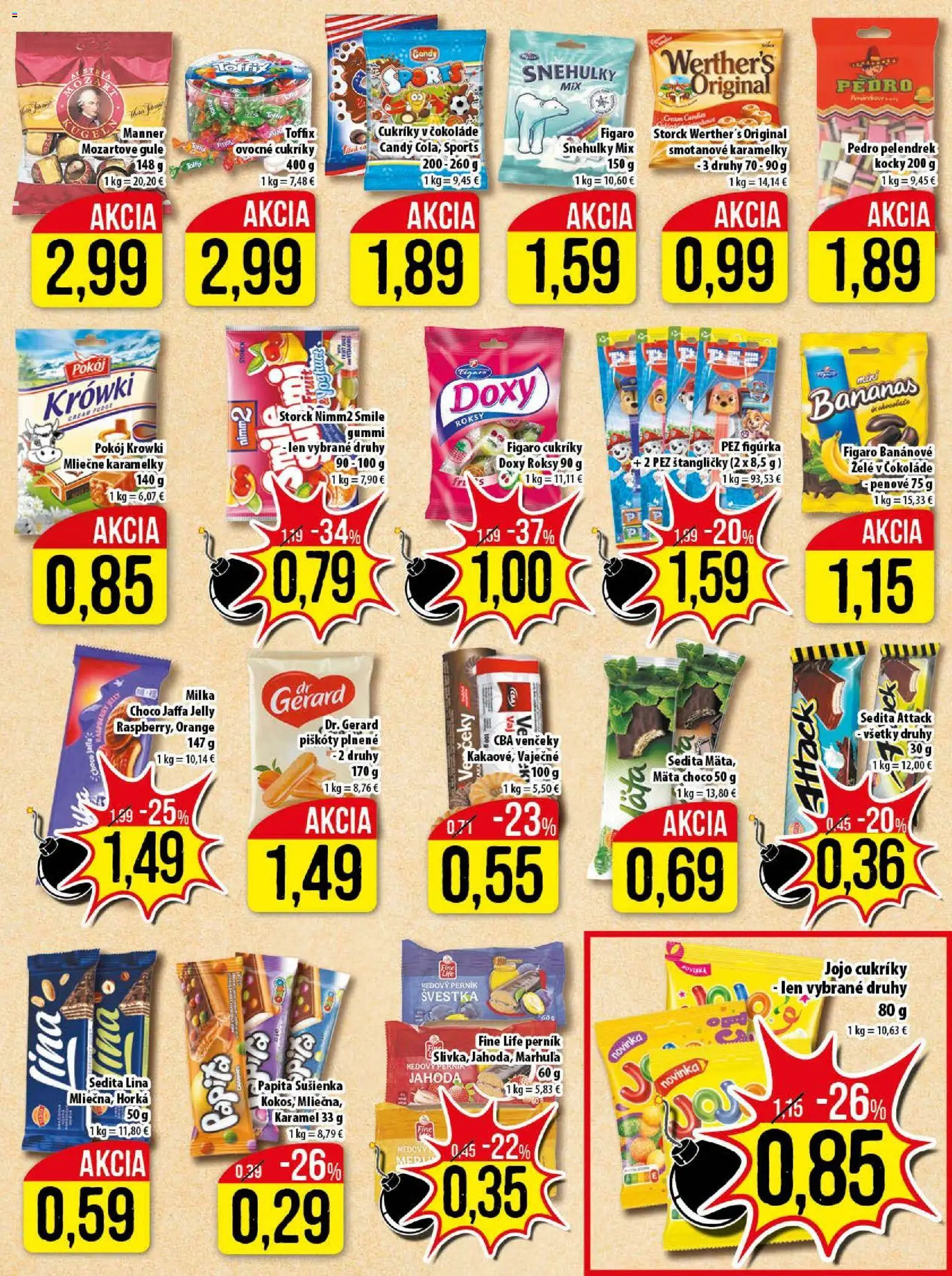 Nové Klas akcie – leták je platný od 10.11.2025 | Strana: 11 | Produkty: Cukríky, Milka