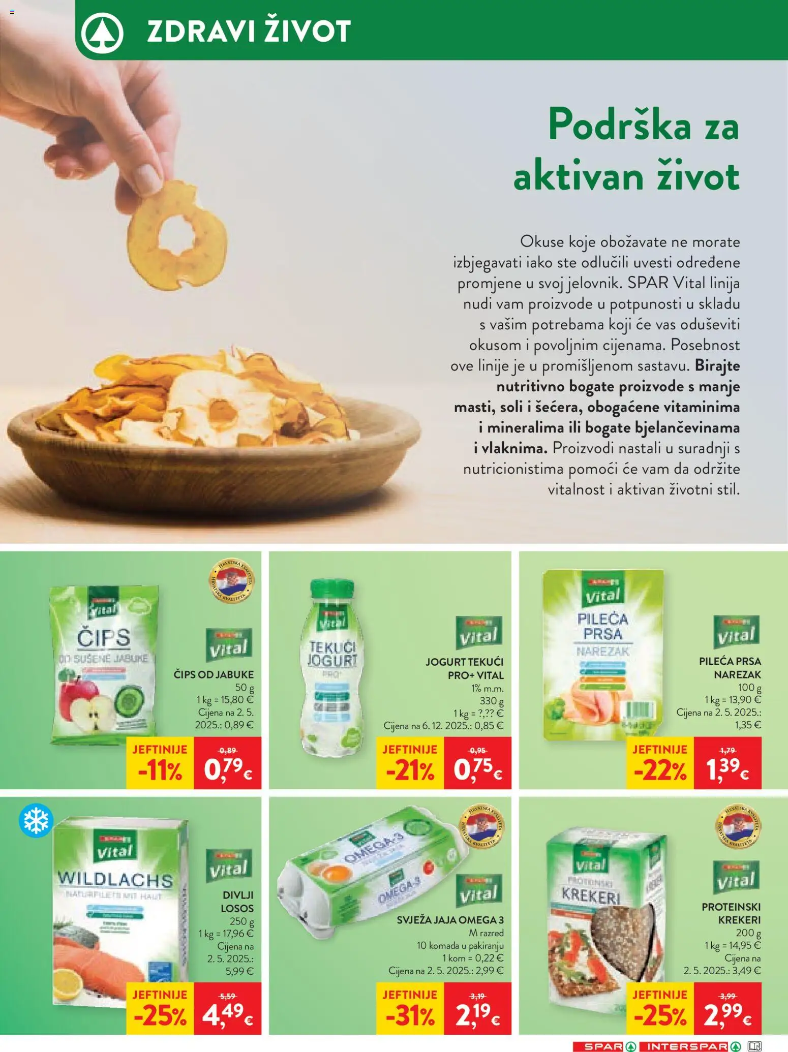 Spar katalog | vrijedi od 04.03.2026 | Stranica: 10 | Proizvodi: Jaja, Čips, Losos, Pileća prsa
