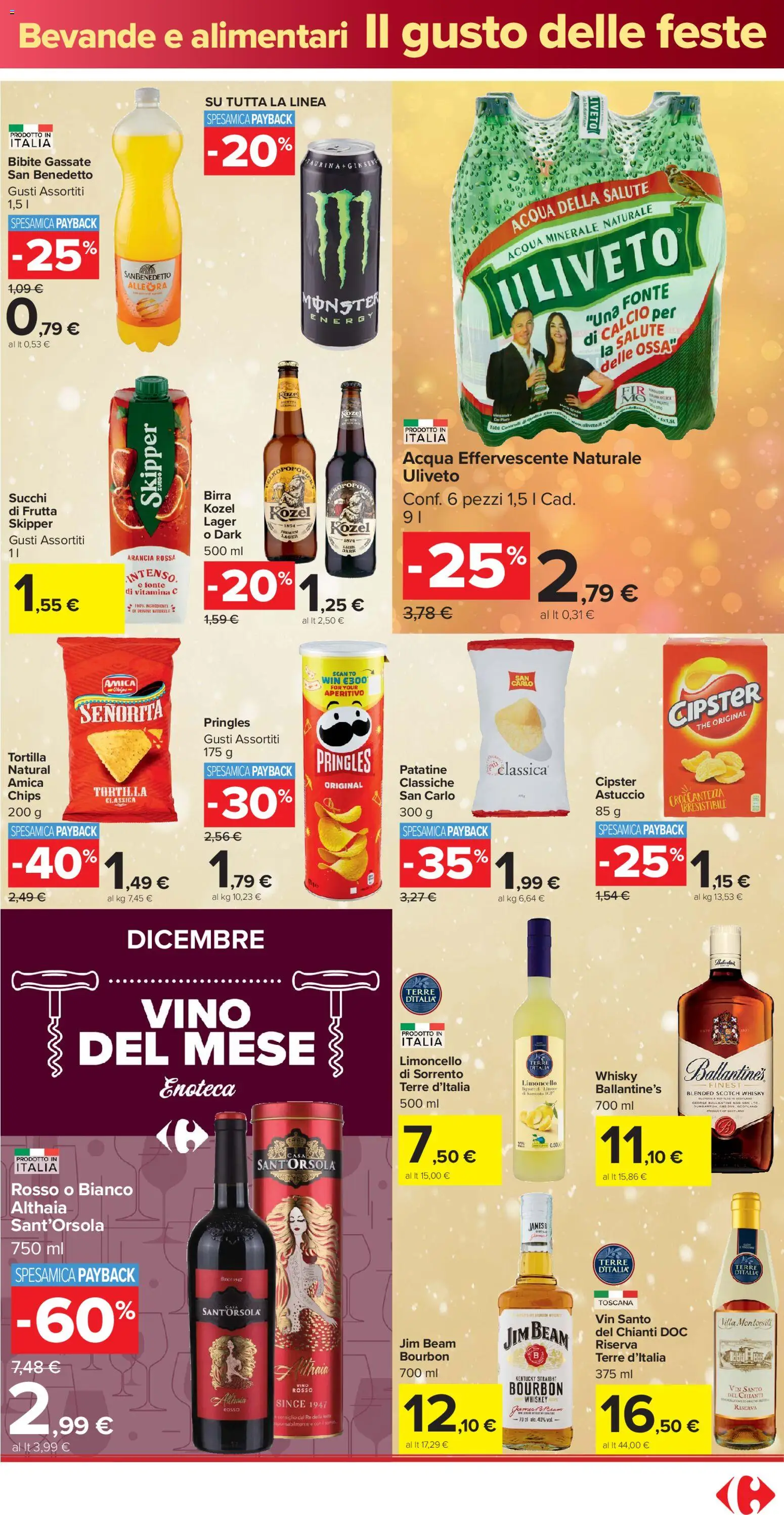 Volantino Carrefour del 16.12.2025 | Pagina: 27 | Prodotti: Vino, Limoncello, Astuccio, Enoteca