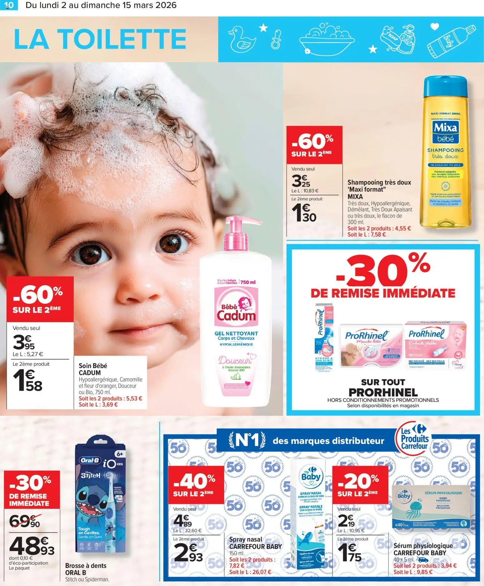 {H1} | Page: 10 | Produits: Serum, Shampooing, Brosse, Brosse à dents