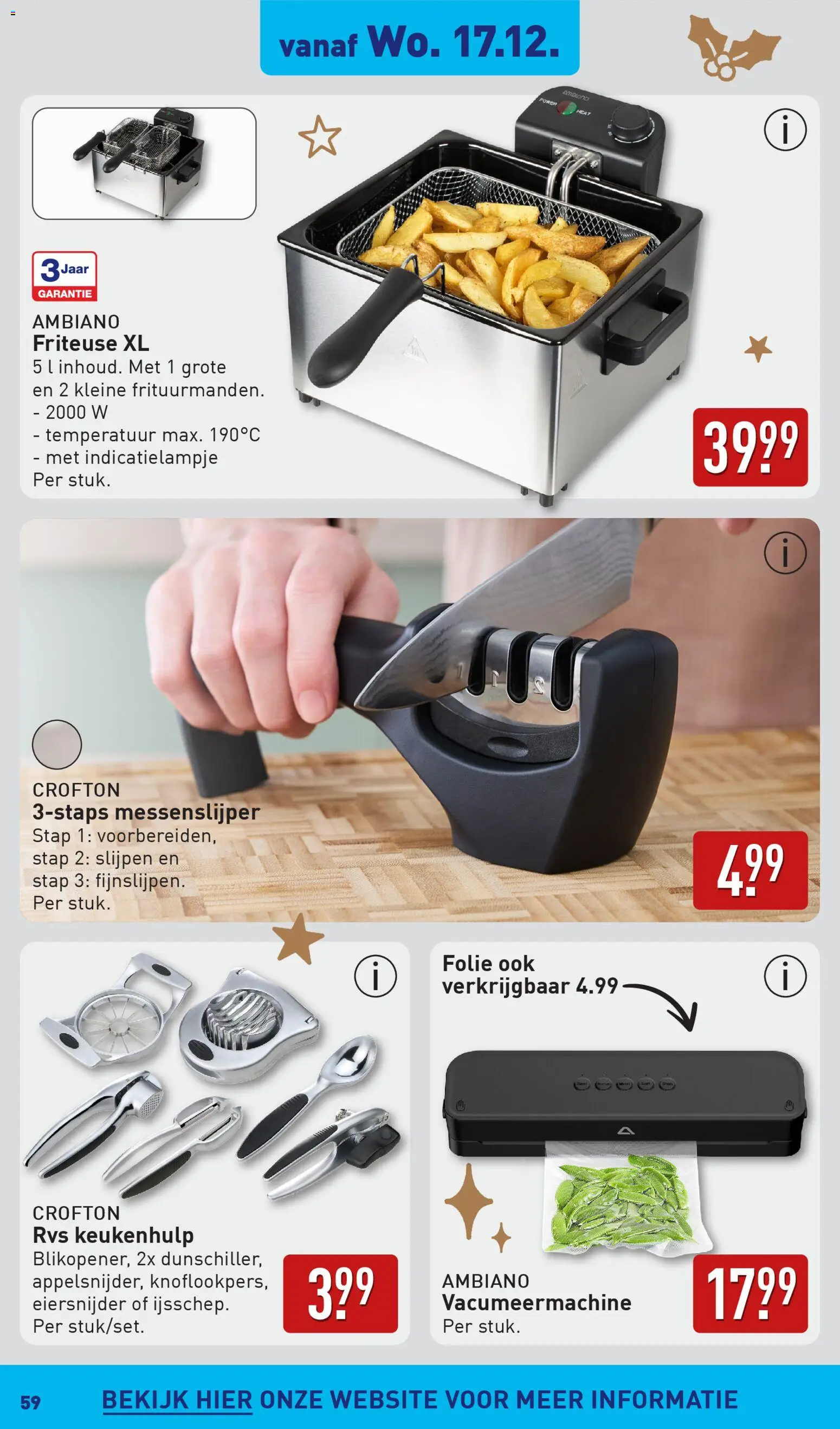 {H1} | Pagina: 59 | Producten: Friteuse