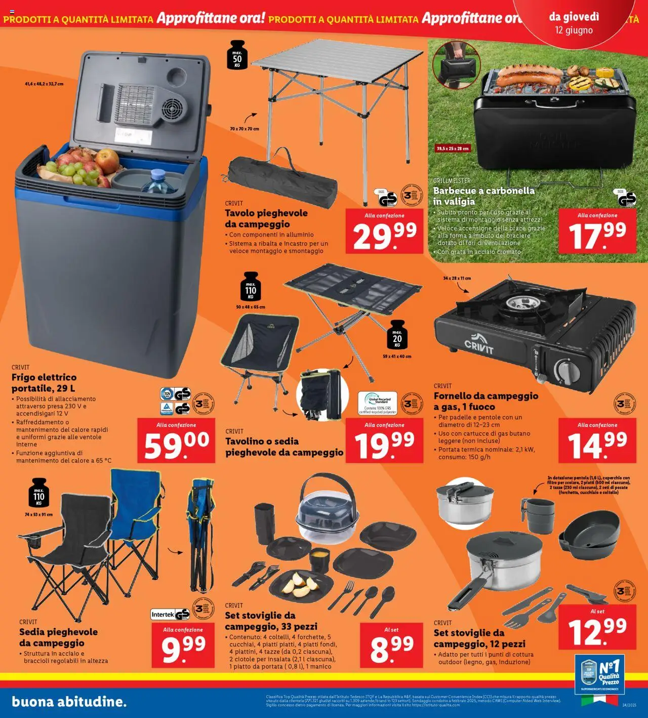 Volantino Lidl del 09.06.2025 | Pagina: 35 | Prodotti: Tavolino, Valigia, Piatto, Presa