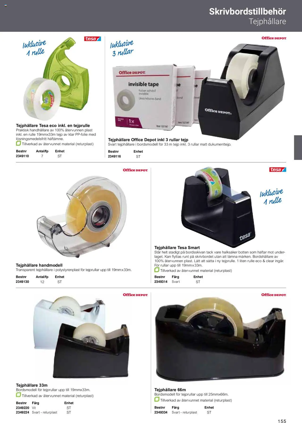 Office Depot reklamblad aktuell från 15.02.2024 | Sida: 157 | Produkter: Tejp