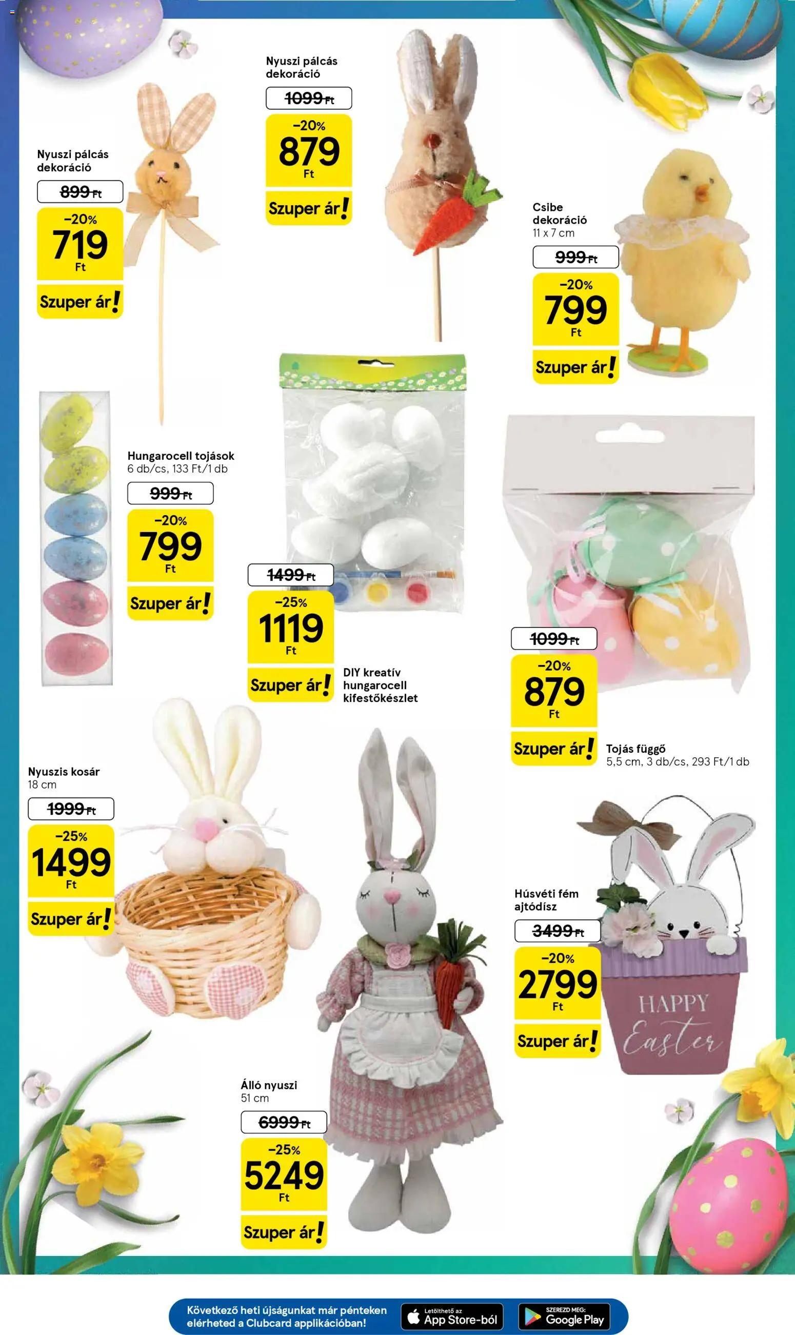 Tesco akciós ujság - amely érvényes a következő dátumtól: 26.02.2026 | Oldal: 25 | Termékek: Kosár, Tojás, Dekoráció