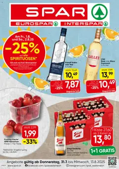 Vorschau von dem Prospekt - Spar Flugblatt - Burgenland gültig ab 31.07.2025