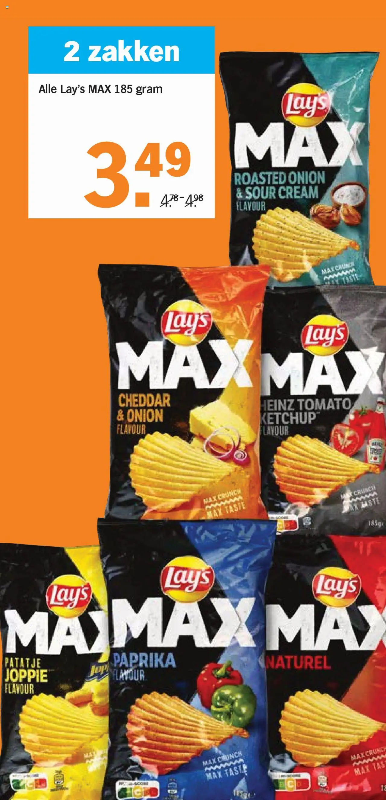 | Pagina: 19 | Producten: Tas, Chips, Ketchup, Kész piskótalap