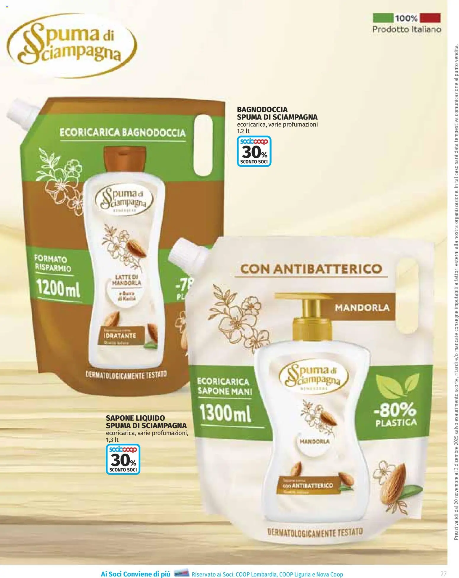 Volantino Ipercoop del 20.11.2025 | Pagina: 27 | Prodotti: Sapone, Latte