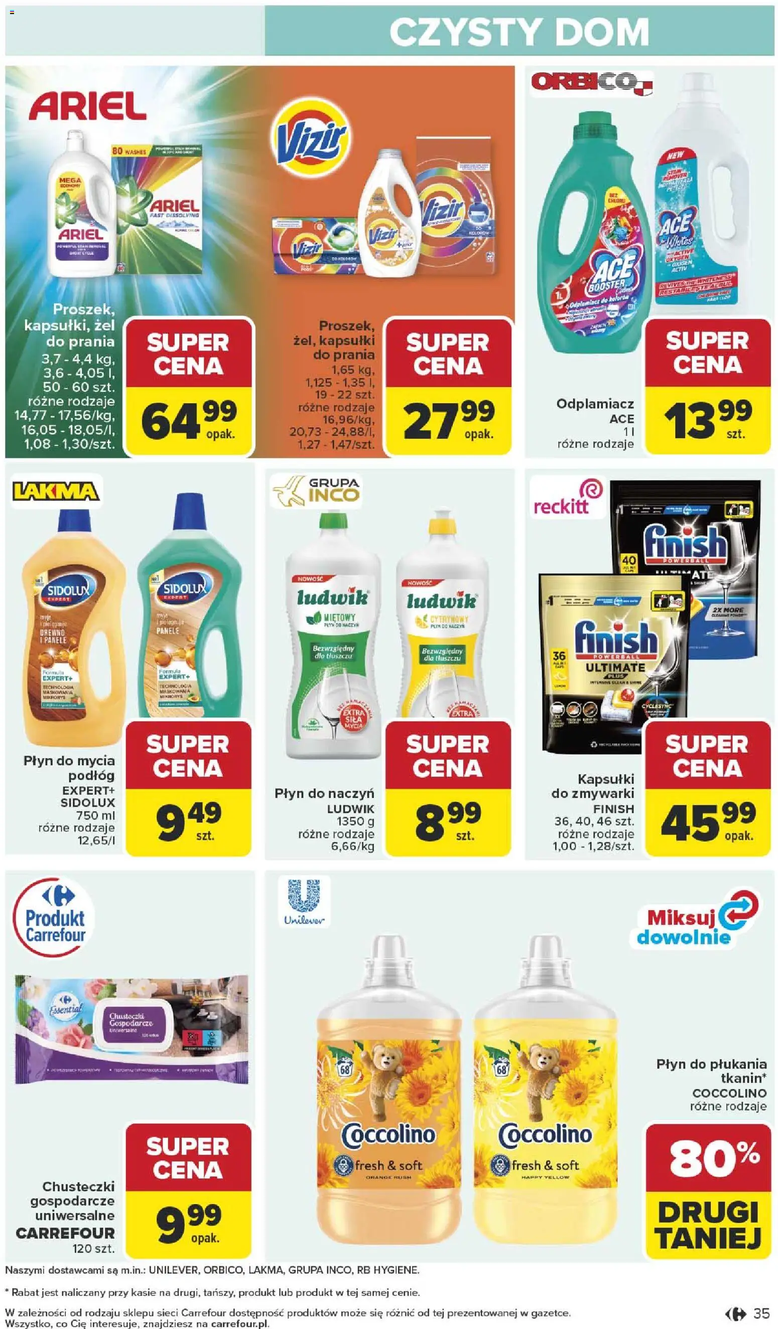 Carrefour gazetka od 27.04.2026 | Strona: 37 | Produkty: Coccolino, Ariel, Finish, Odplamiacz