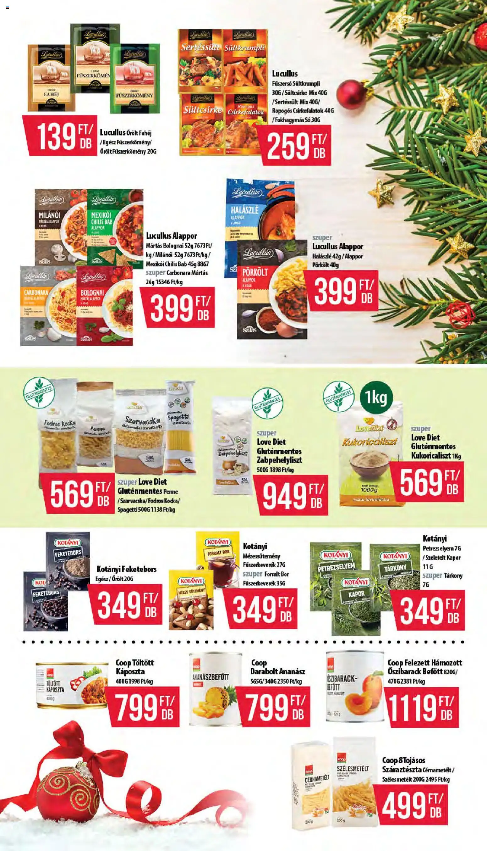 COOP akciós ujság - amely érvényes a következő dátumtól: 11.12.2025 | Oldal: 9 | Termékek: Petrezselyem, Penne, Cérnametélt, Fahéj