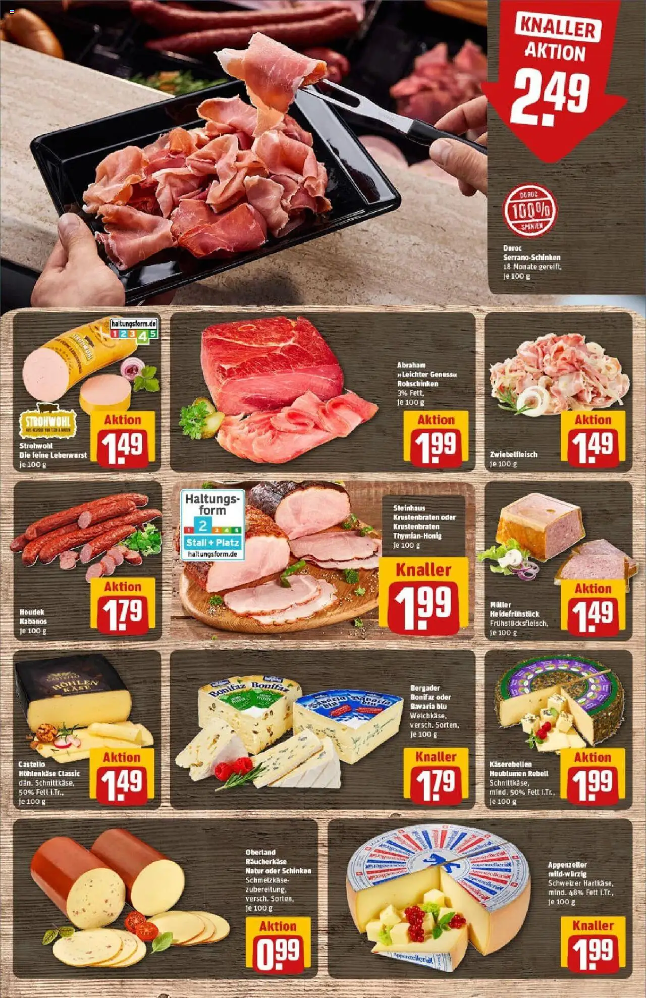 Rewe prospekt Rheinbach	 - gültig ab dem 13.07.2025 | Seite: 10 | Produkte: Käse, Krustenbraten, Schinken