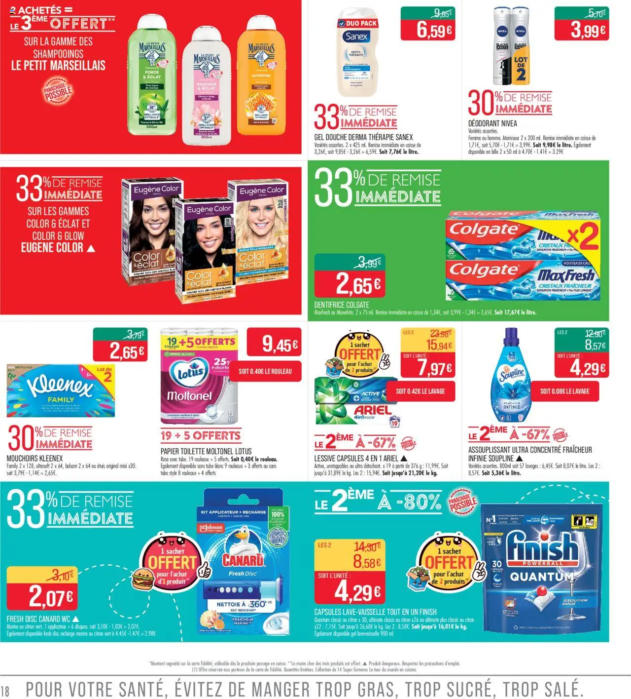  | Page: 18 | Produits: Citron, Soupline, Dentifrice, Douche