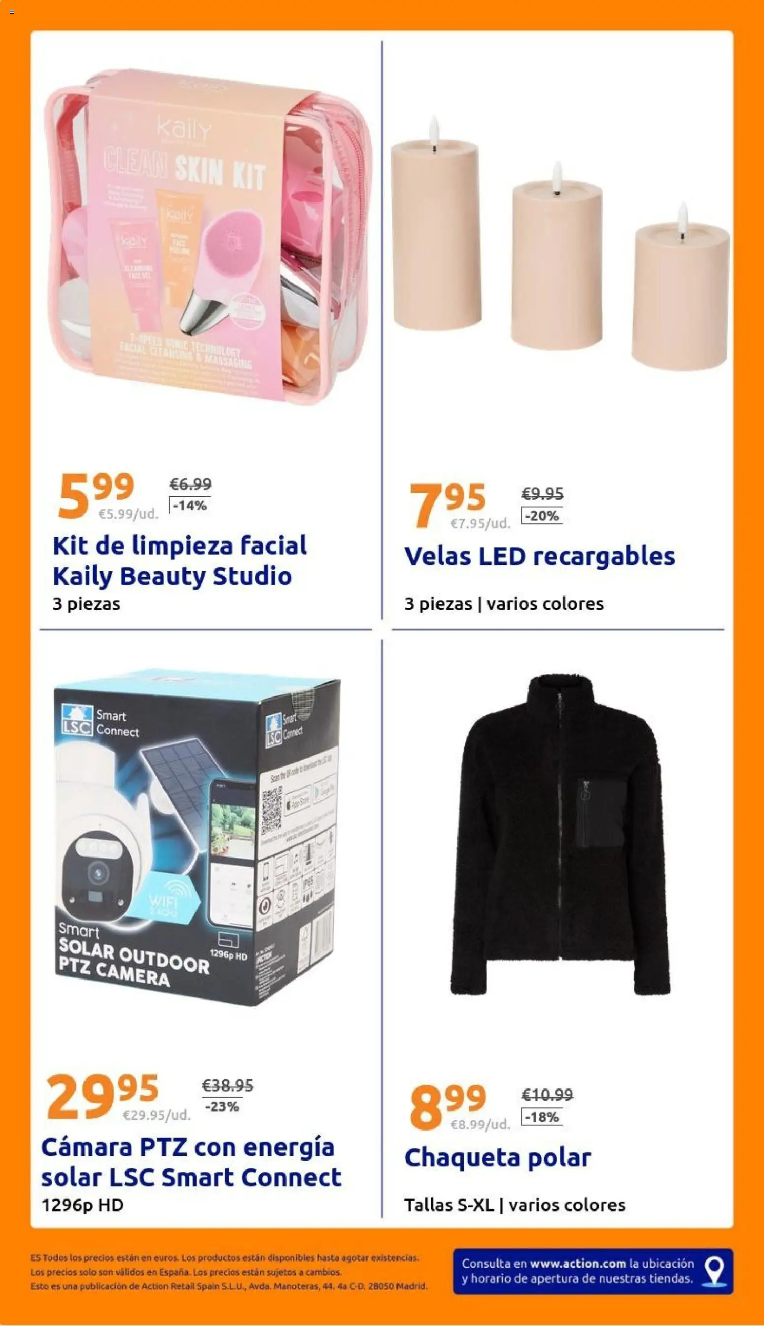 Action - Action ES week 46 2025 │ válido desde el 12.11.2025 | Página: 28 | Productos: Chaqueta, Cámara, Βραχιόλι