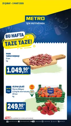 25.02.2026 tarihinden itibaren geçerli olan Metro kataloğu önizlemesi