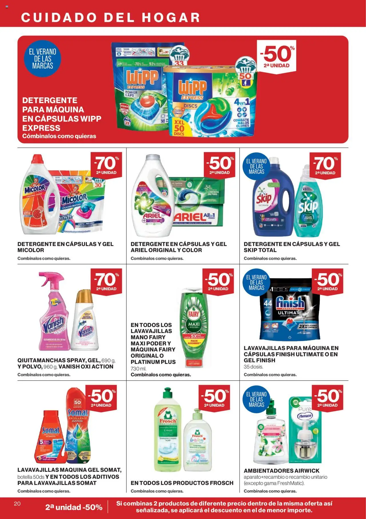 Hipercor catálogo │ válido desde el 14.08.2025 | Página: 22 | Productos: Detergente, Lavavajillas
