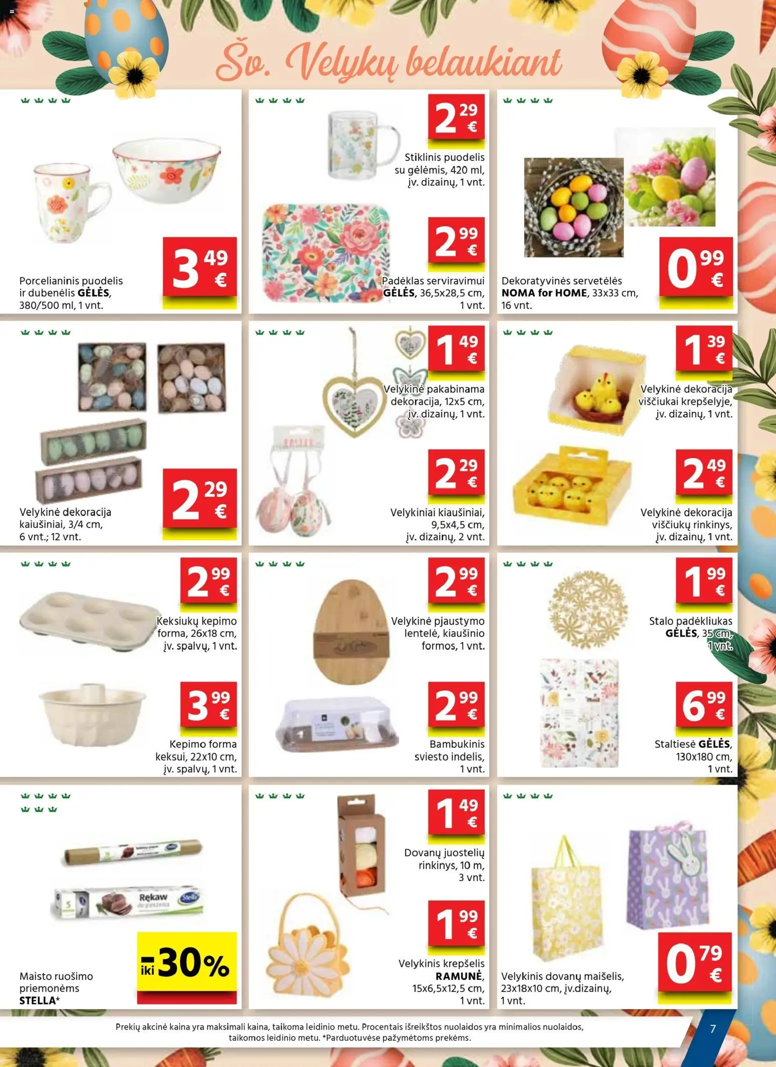 AIBE akcijos nuo 19.03.2026 | Puslapis: 7 | Prekių: Puodelis, Staltiesė, Krepšelis