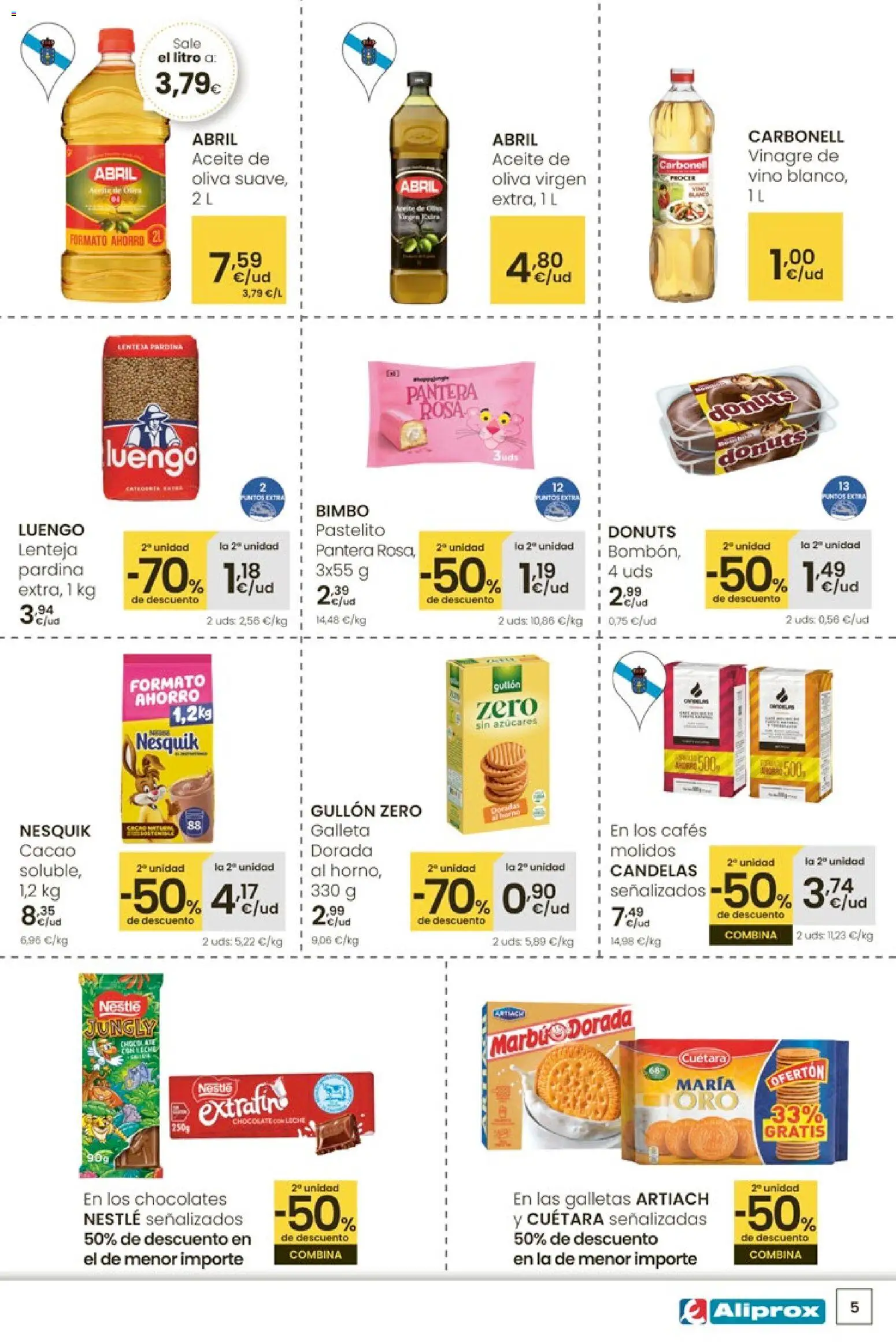 Eroski - Adelántate a la Navidad │ válido desde el 13.11.2025 | Página: 5 | Productos: Leche, Galletas, Donuts, Δεξαμενή