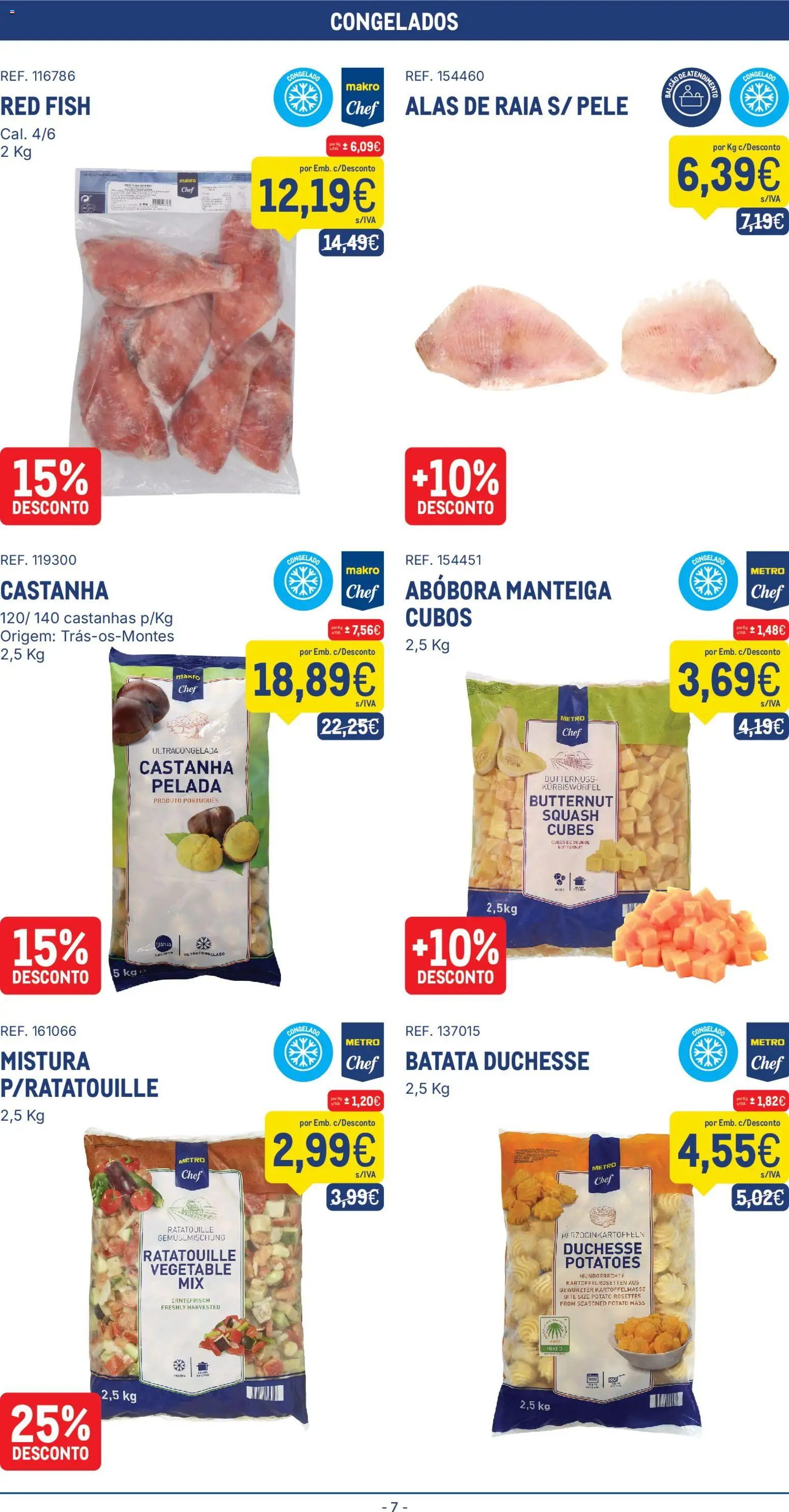 Makro folheto │ válido de 04.11.2025 | Página: 7 | Produtos: Batata, Castanhas, Manteiga, Abóbora