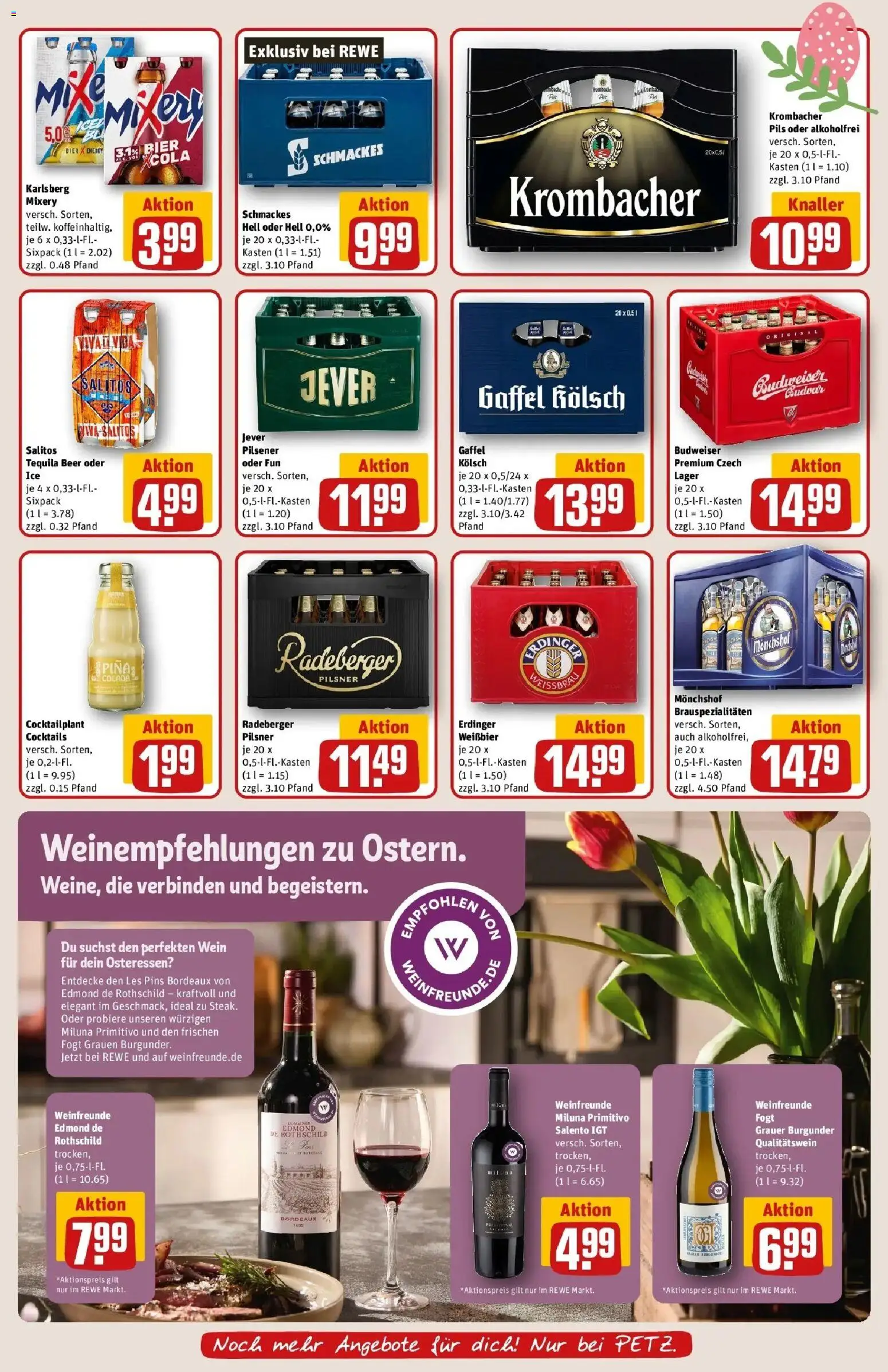 Rewe Prospekt Neunkirchen	 – gültig ab 30.03.2026 | Seite: 21 | Produkte: Energy, Jever, Budweiser, Mixery